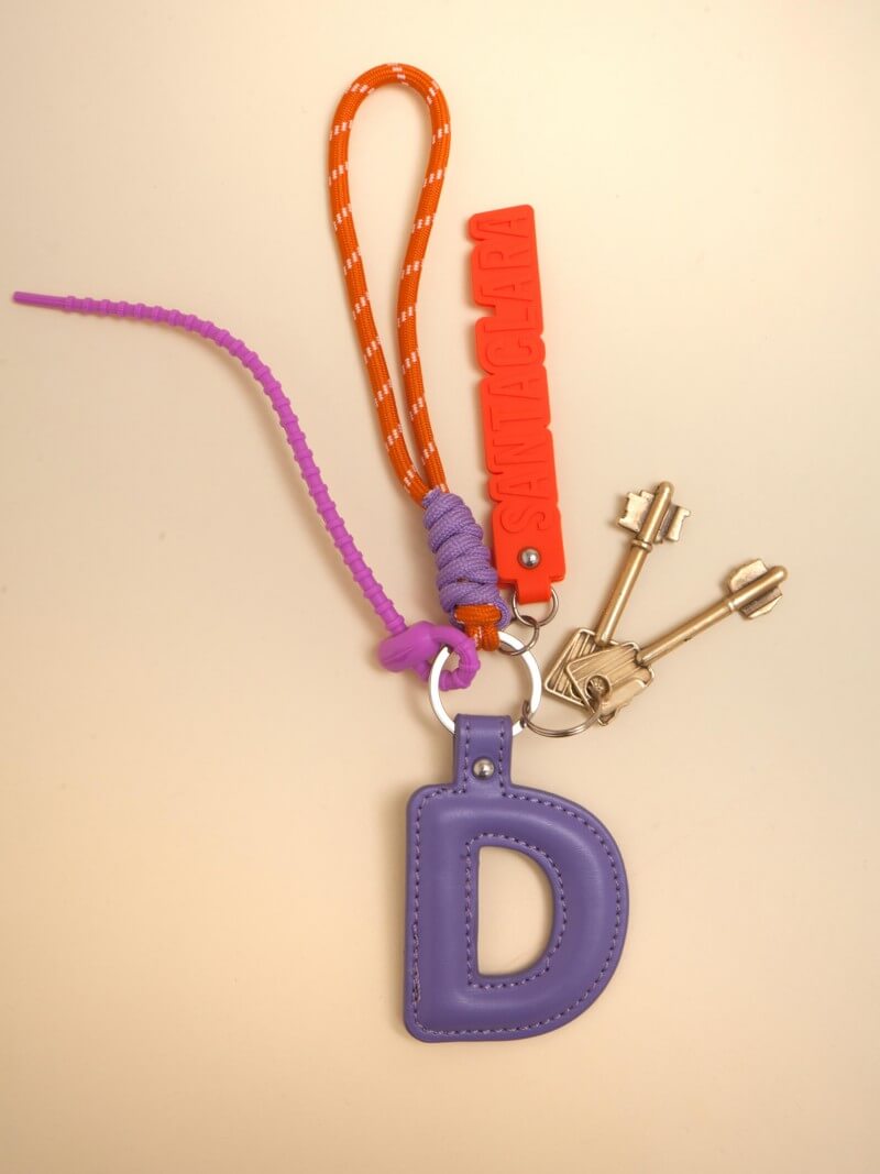 Llavero Y Charm Letra D Multicolor