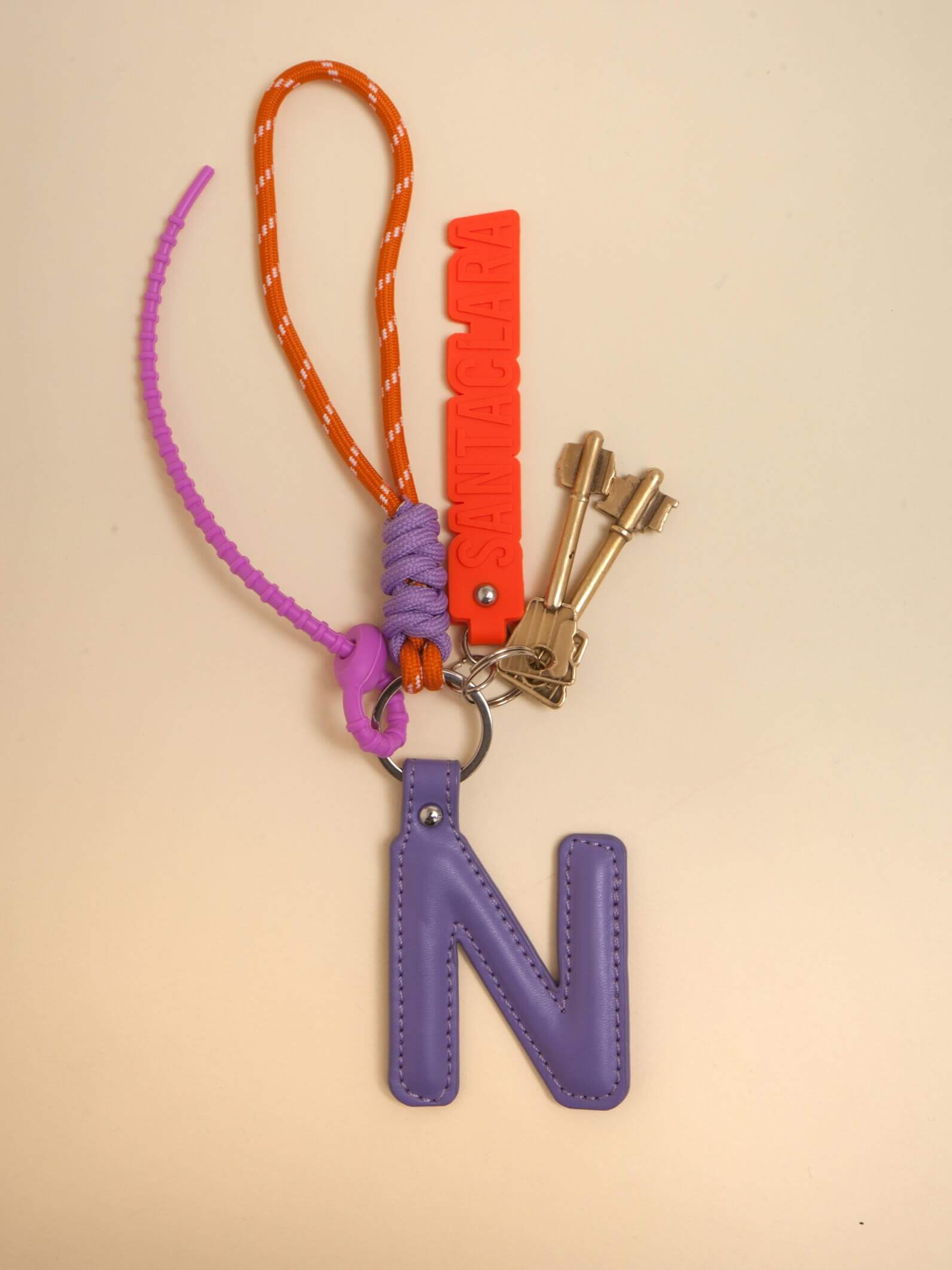 Llavero Letra N Multicolor