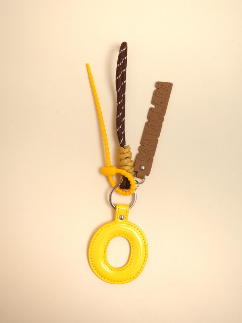 Llavero Y Charm Letra O Multicolor