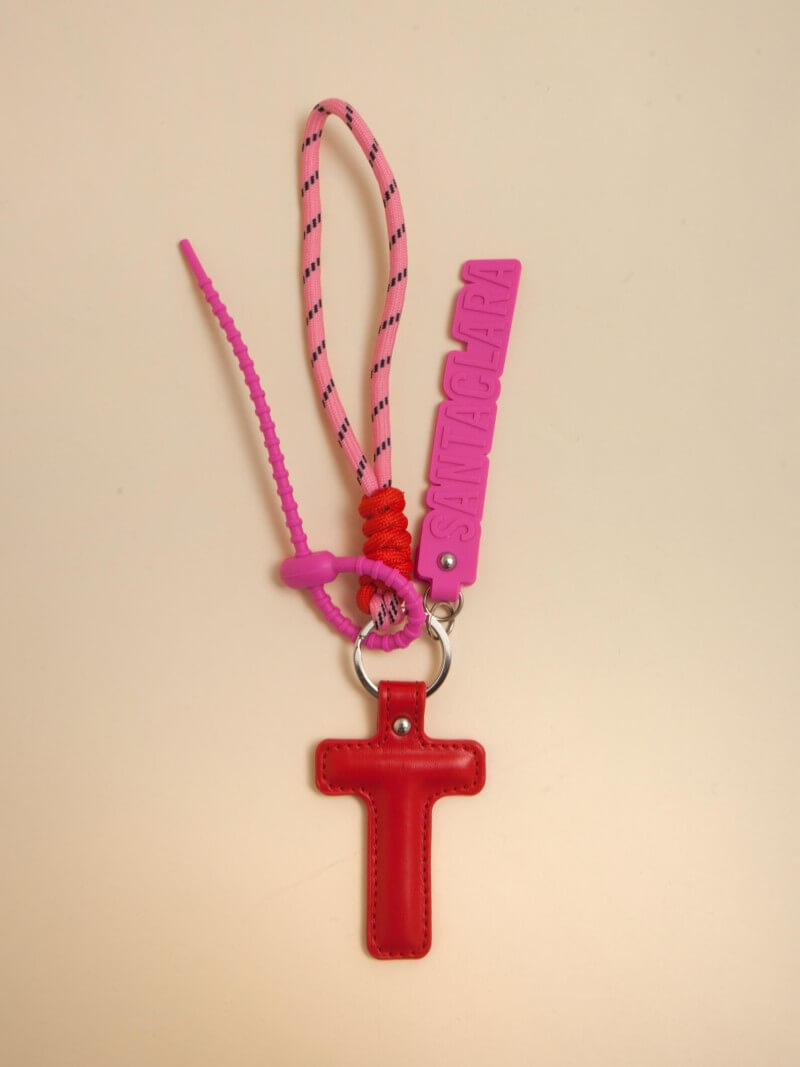 Llavero Y Charm Letra T Multicolor