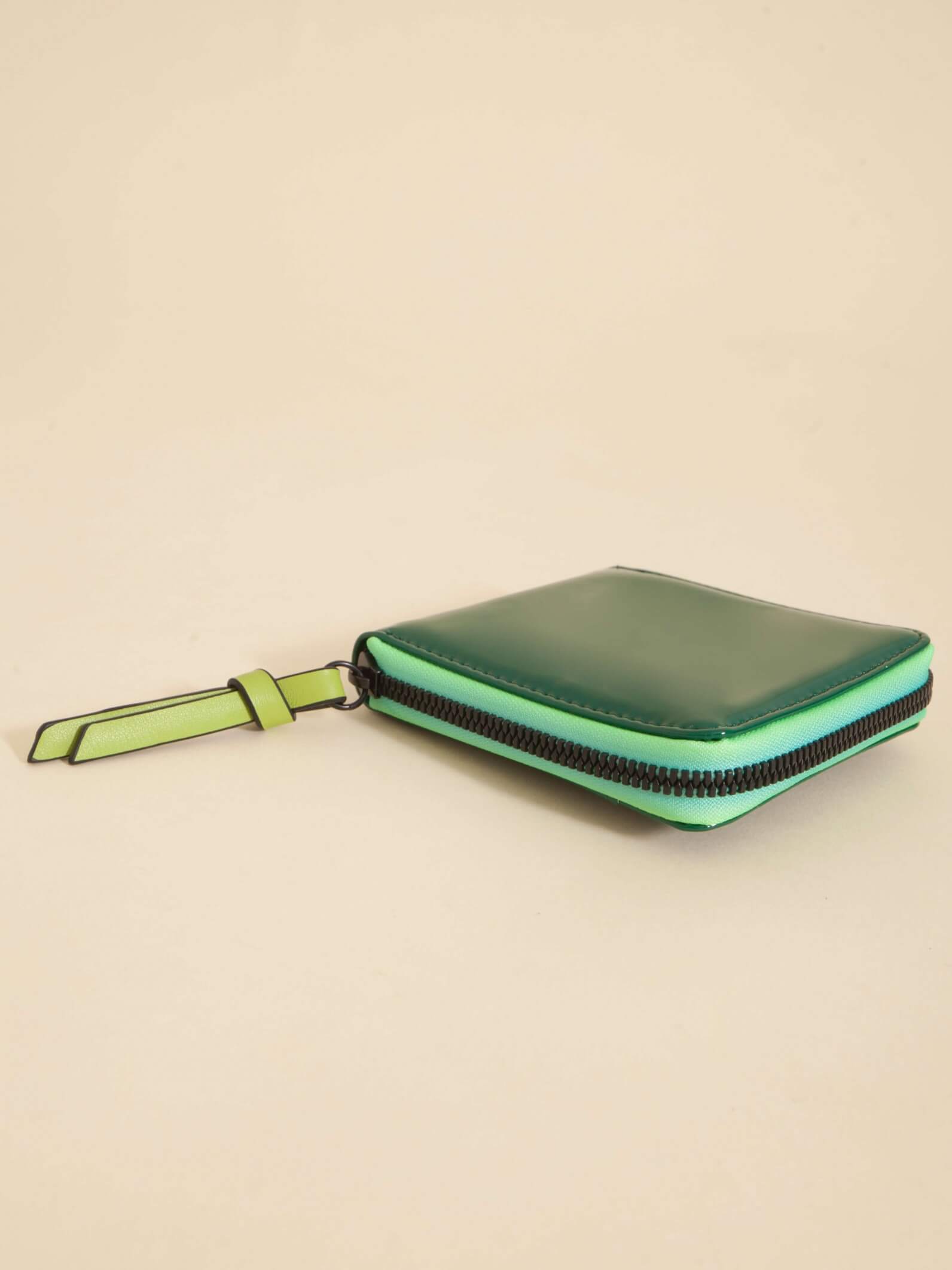 Billetera Mini Iris Verde