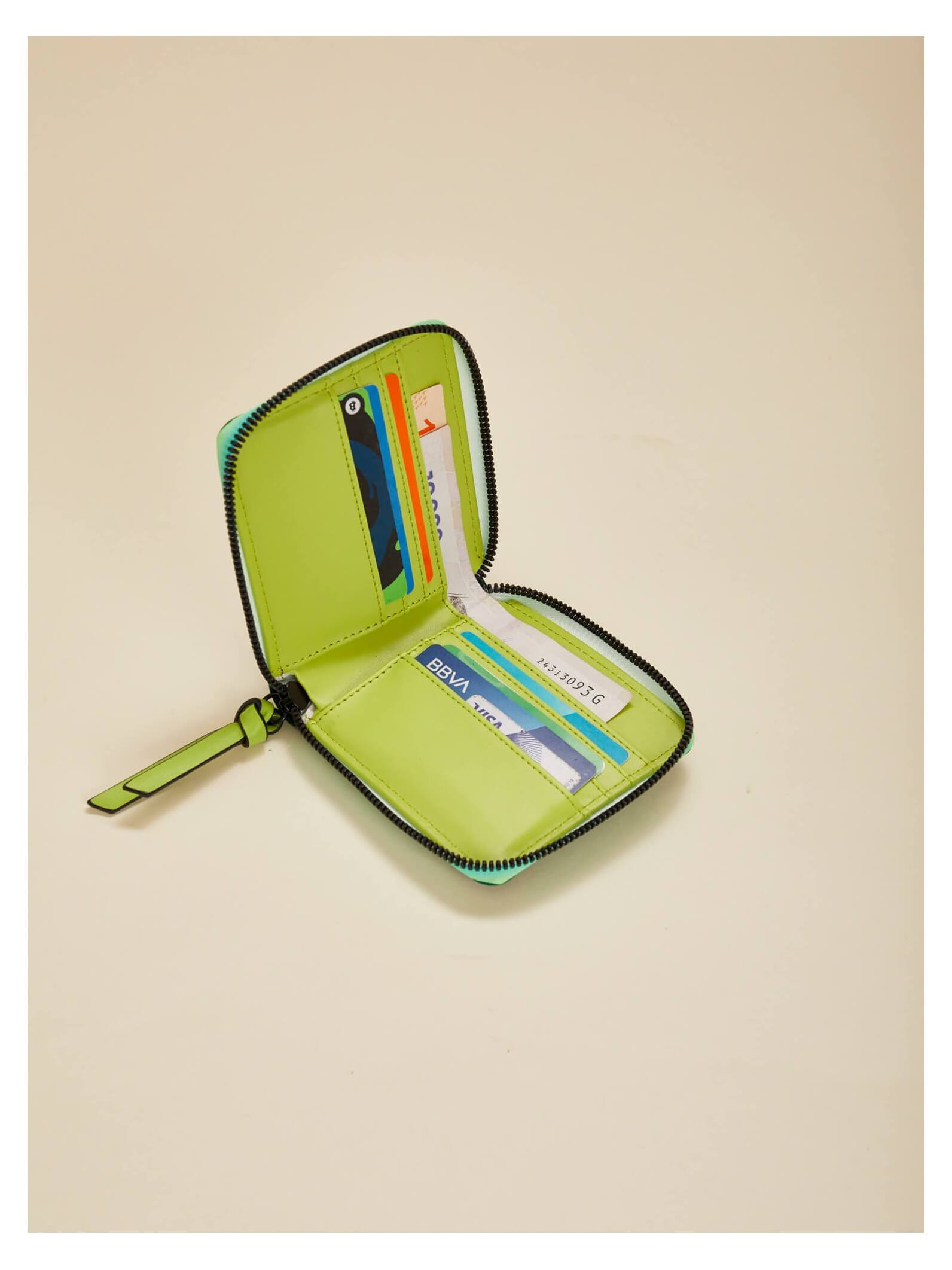 Billetera Mini Iris Verde