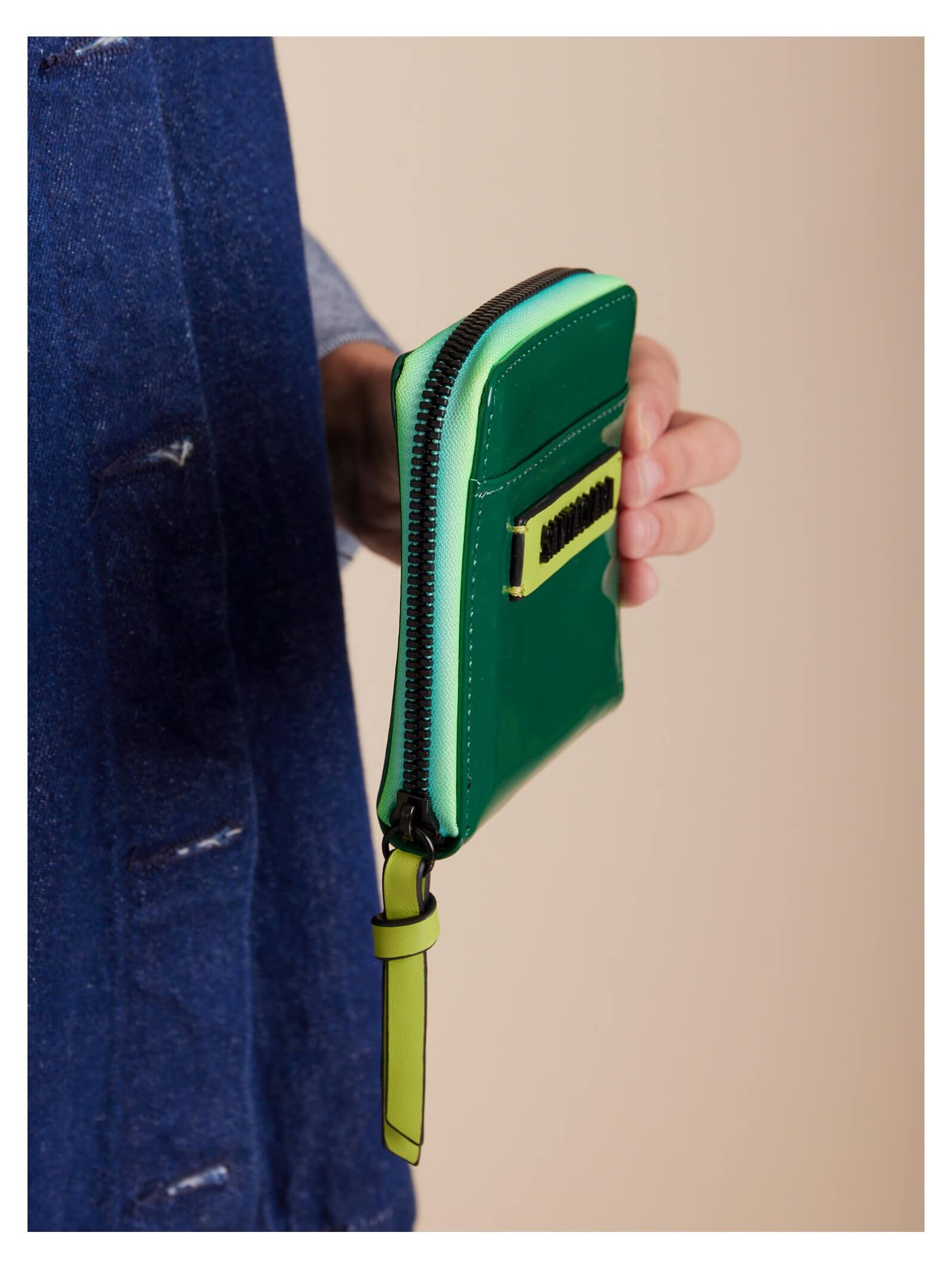 Billetera Mini Iris Verde