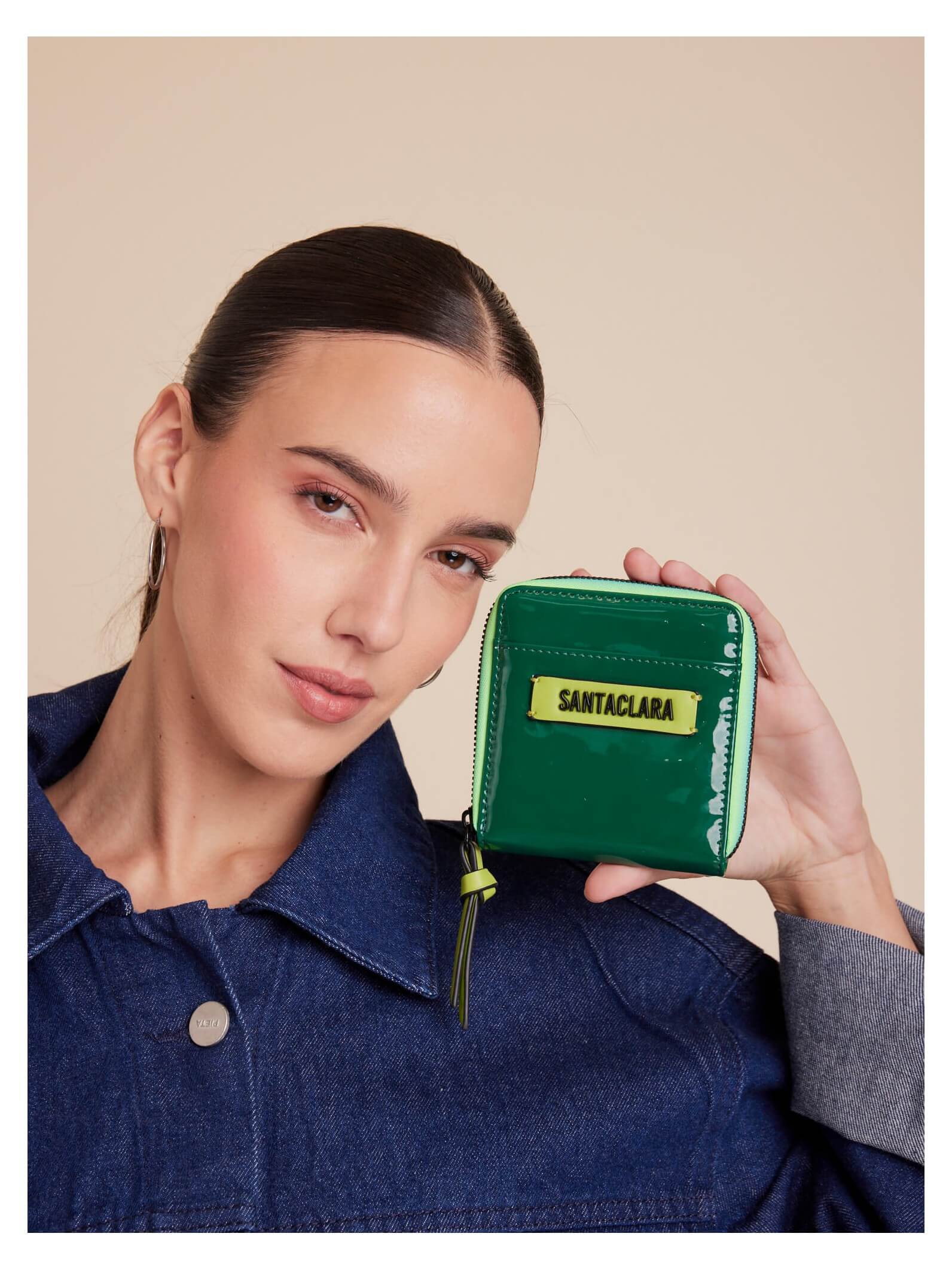 Billetera Mini Iris Verde