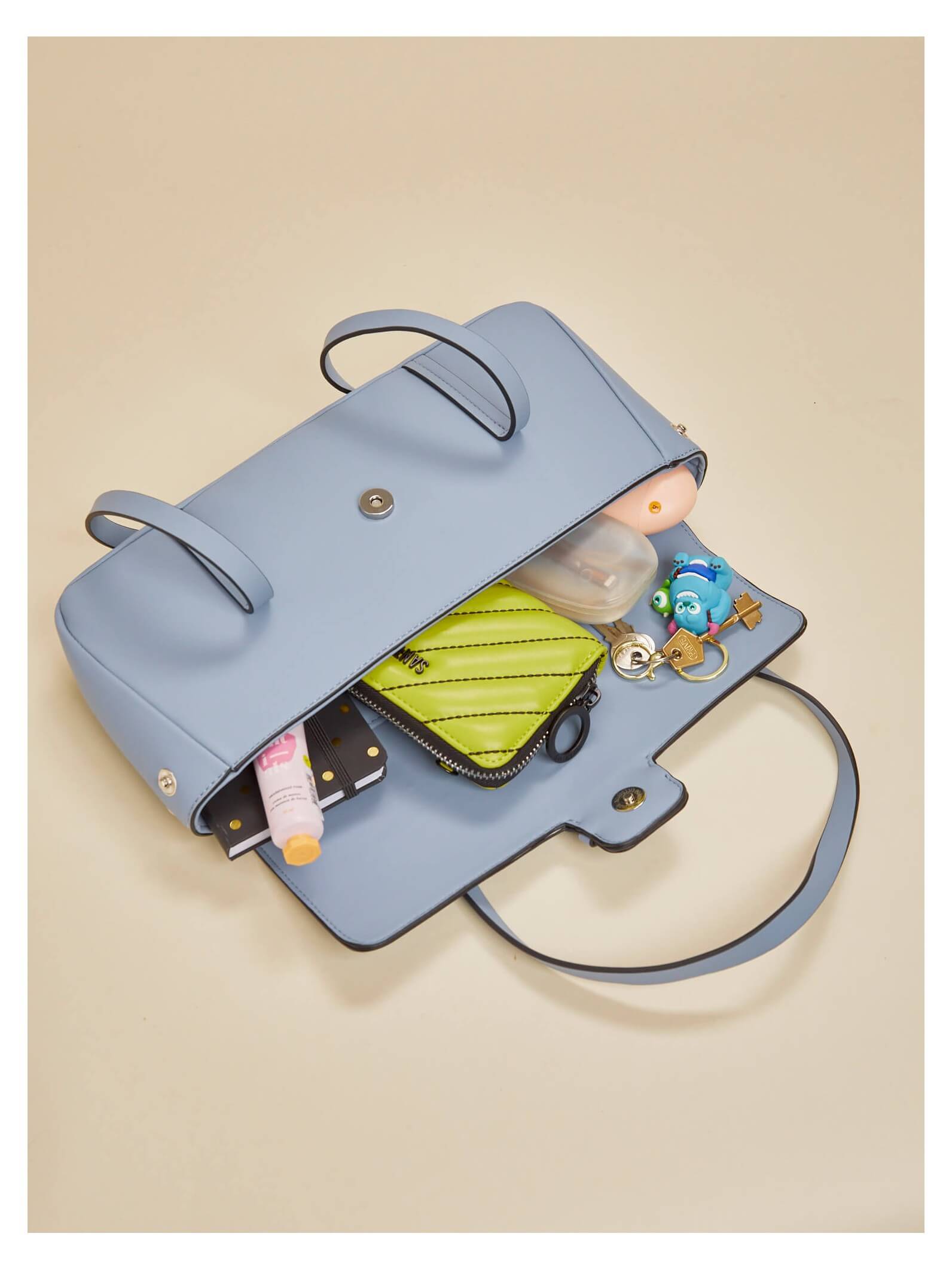 Cartera Vinta Celeste