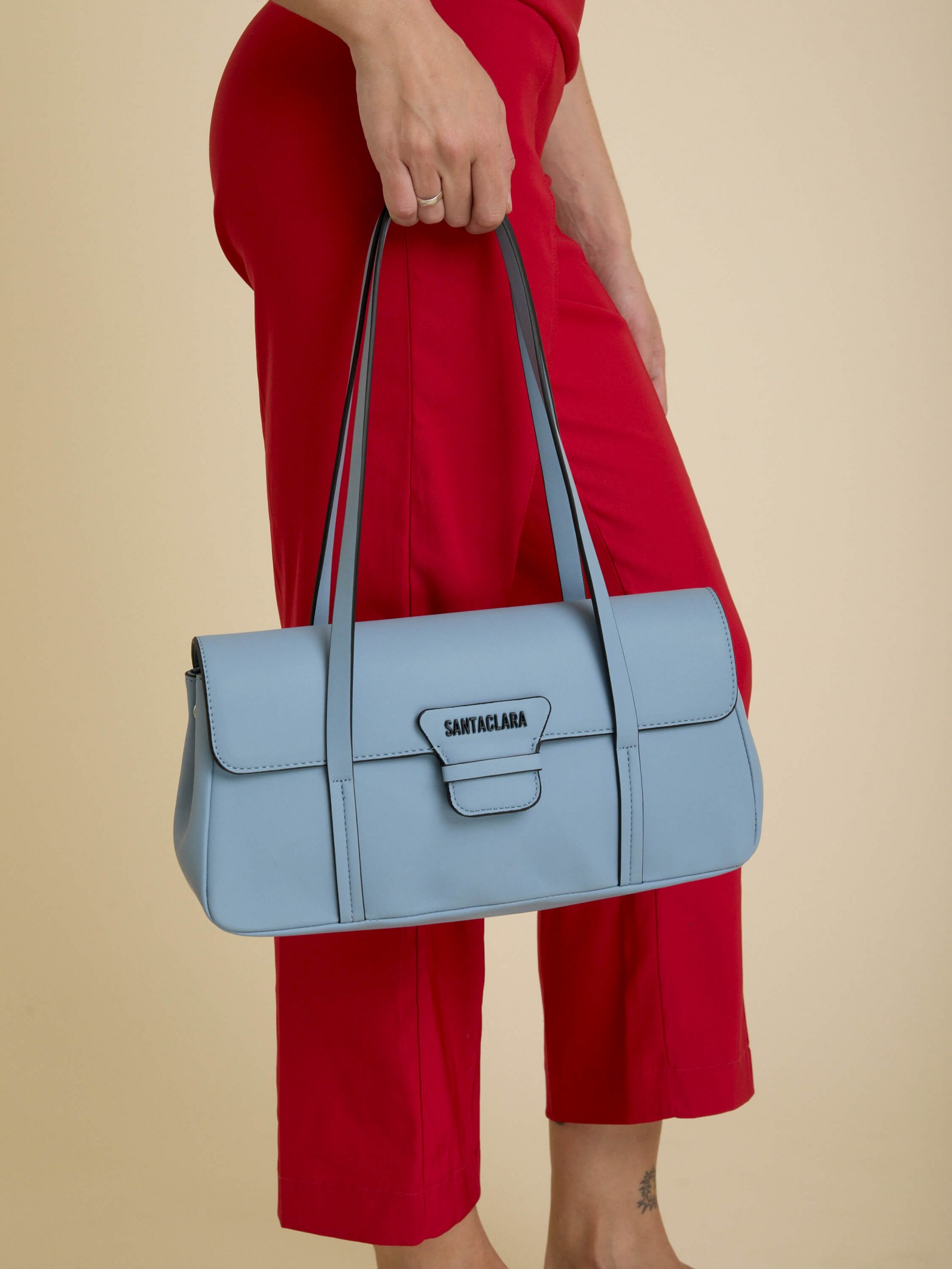 Cartera Vinta Celeste