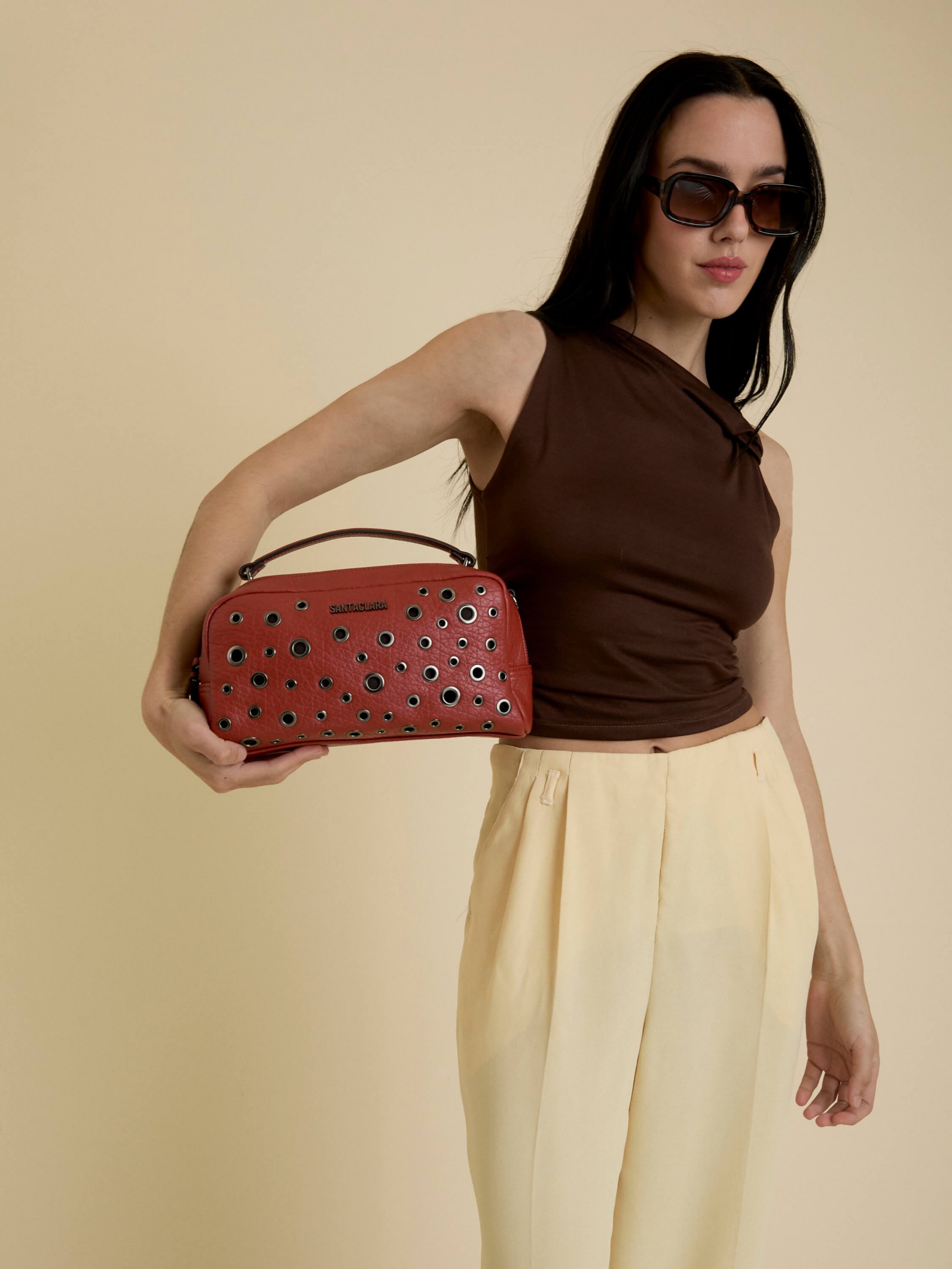 Bandolera Brava Rojo Oscuro