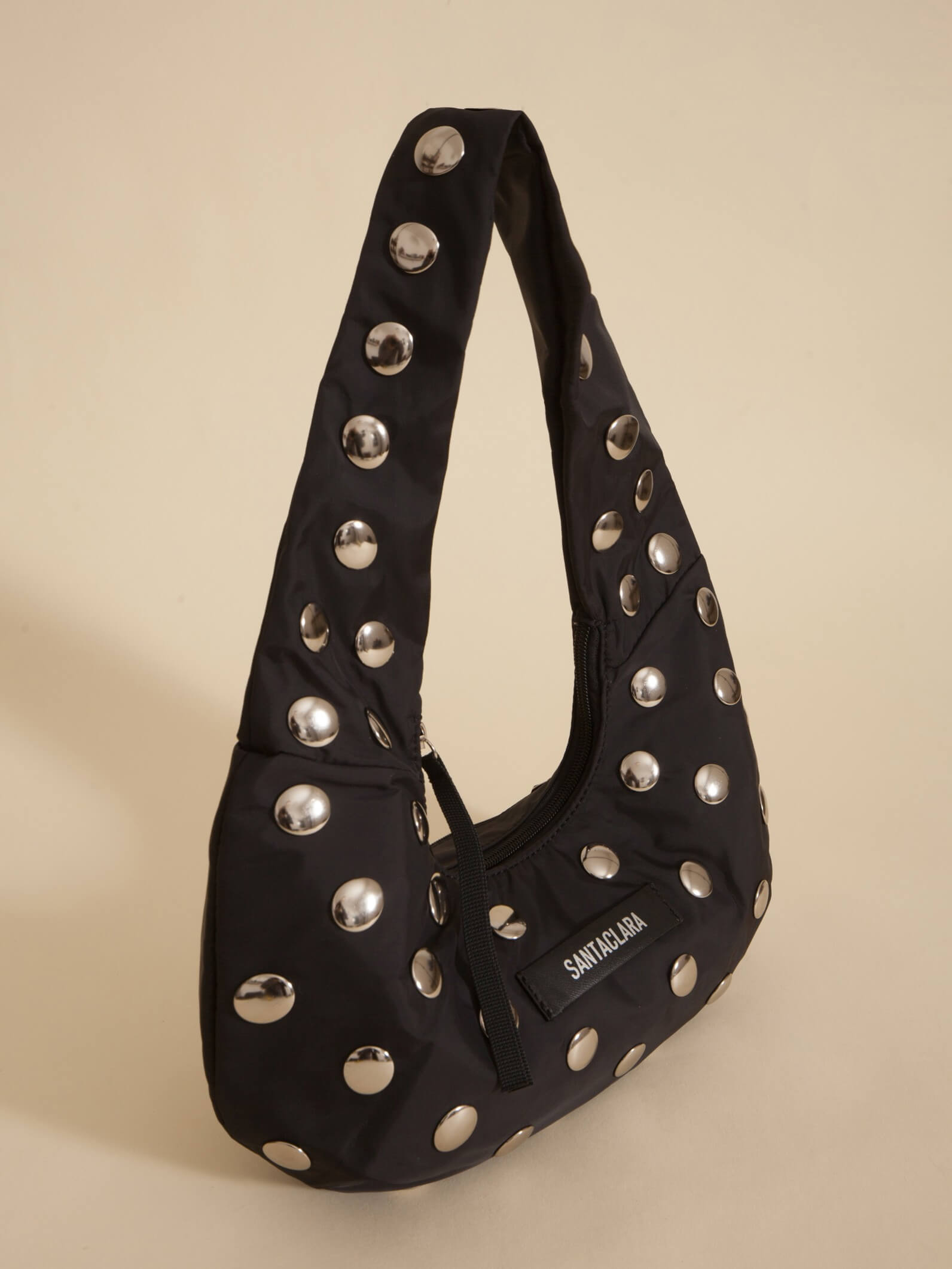 Minibag Magui Negra Con Tachas