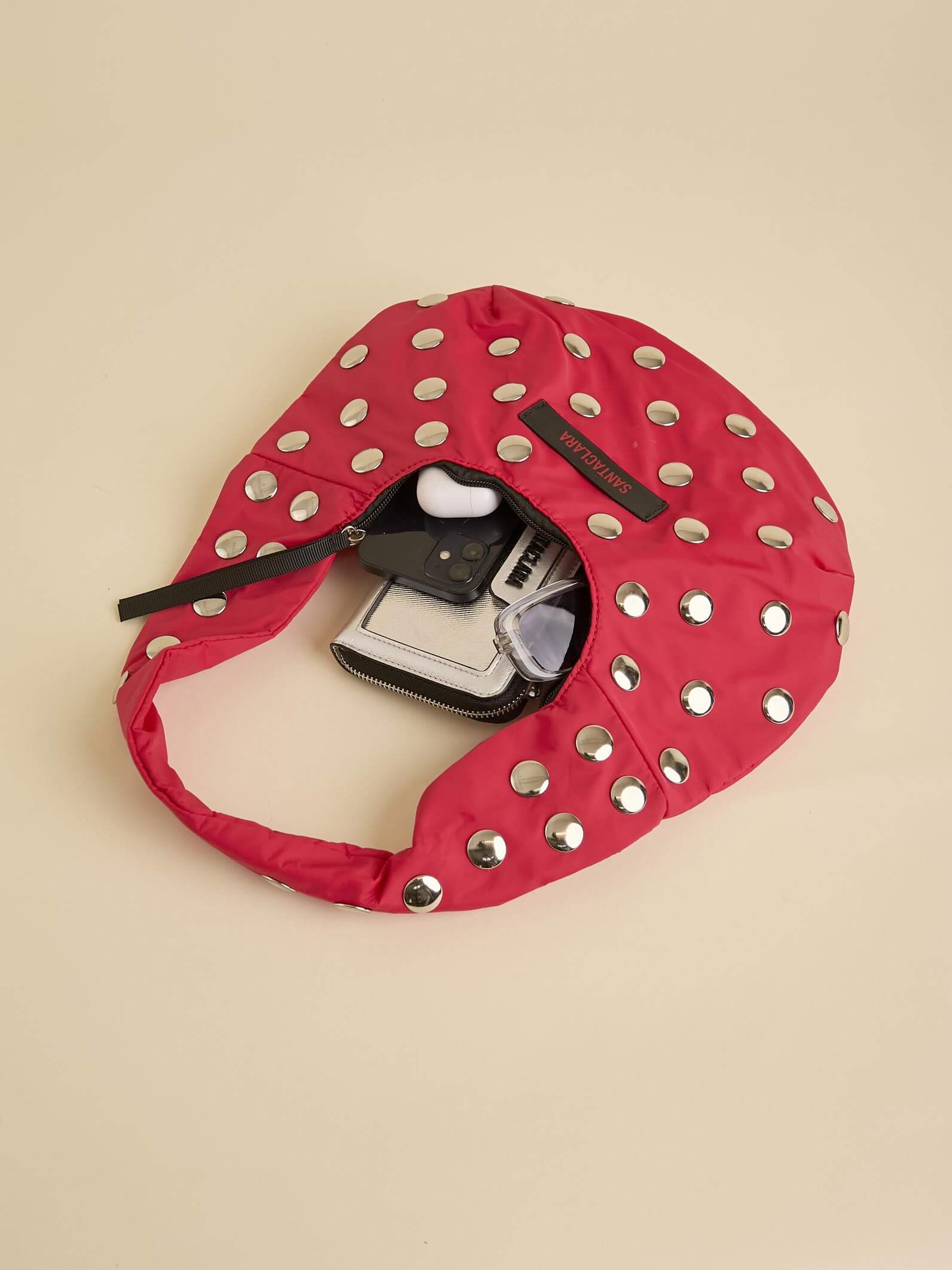 Minibag Magui Roja Con Tachas