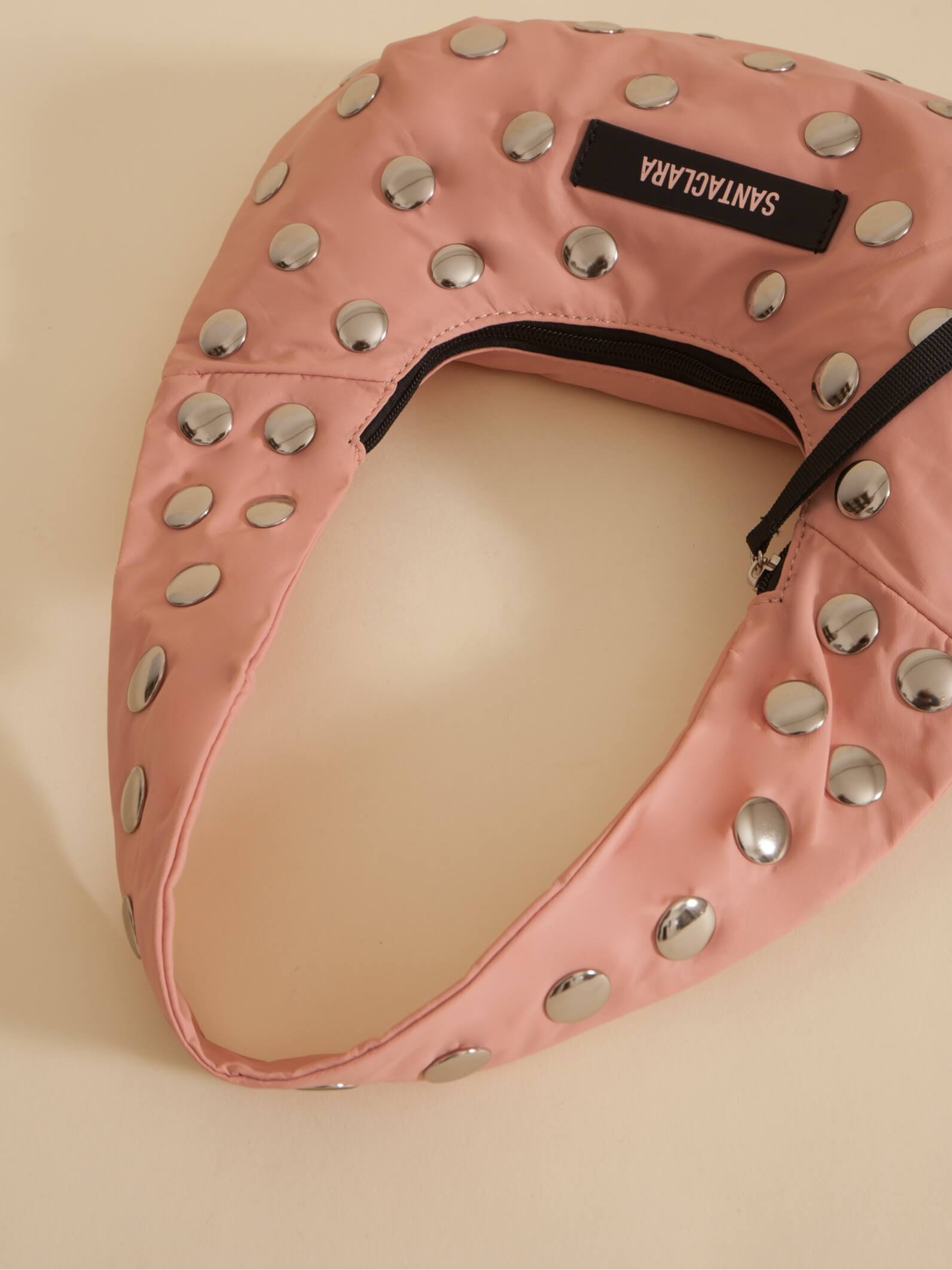 Minibag Magui Rosa Viejo Con Tachas