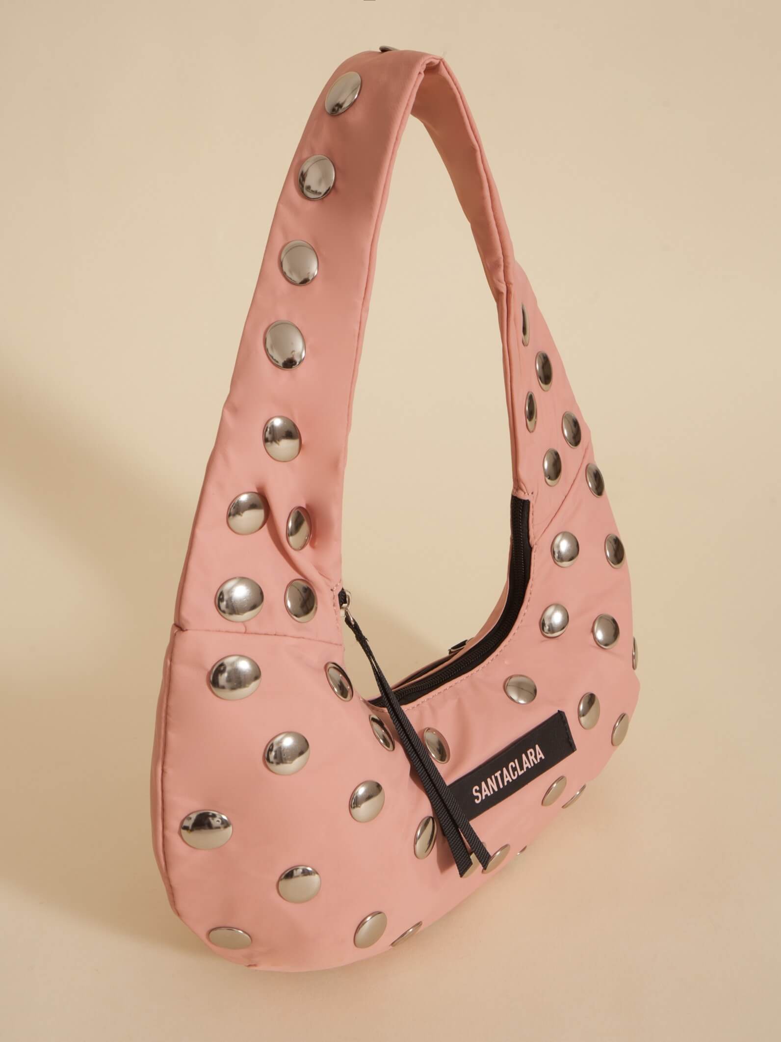 Minibag Magui Rosa Viejo Con Tachas