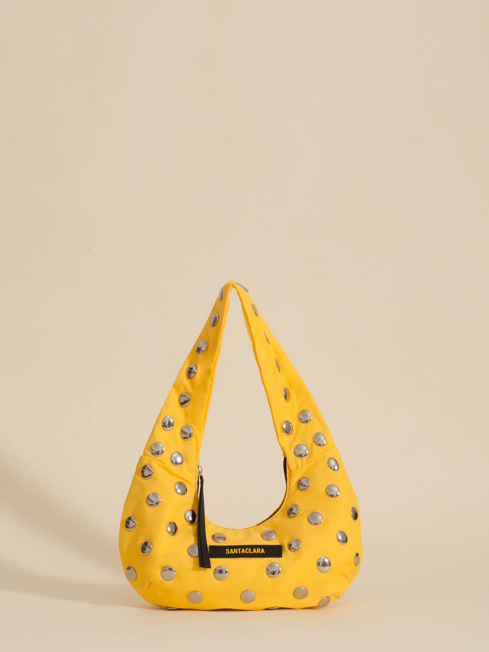 Minibag Magui Amarilla Con Tachas