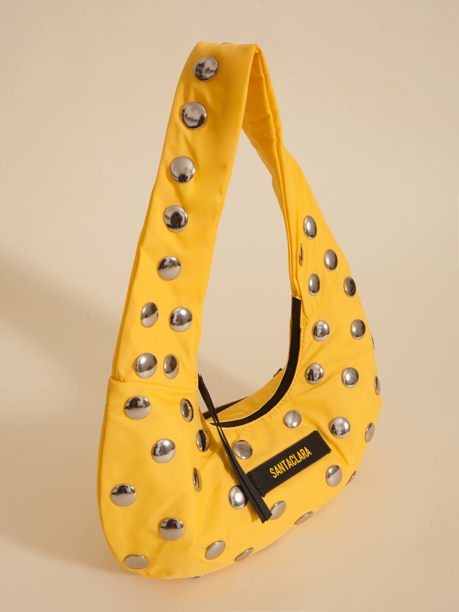 Minibag Magui Amarilla Con Tachas