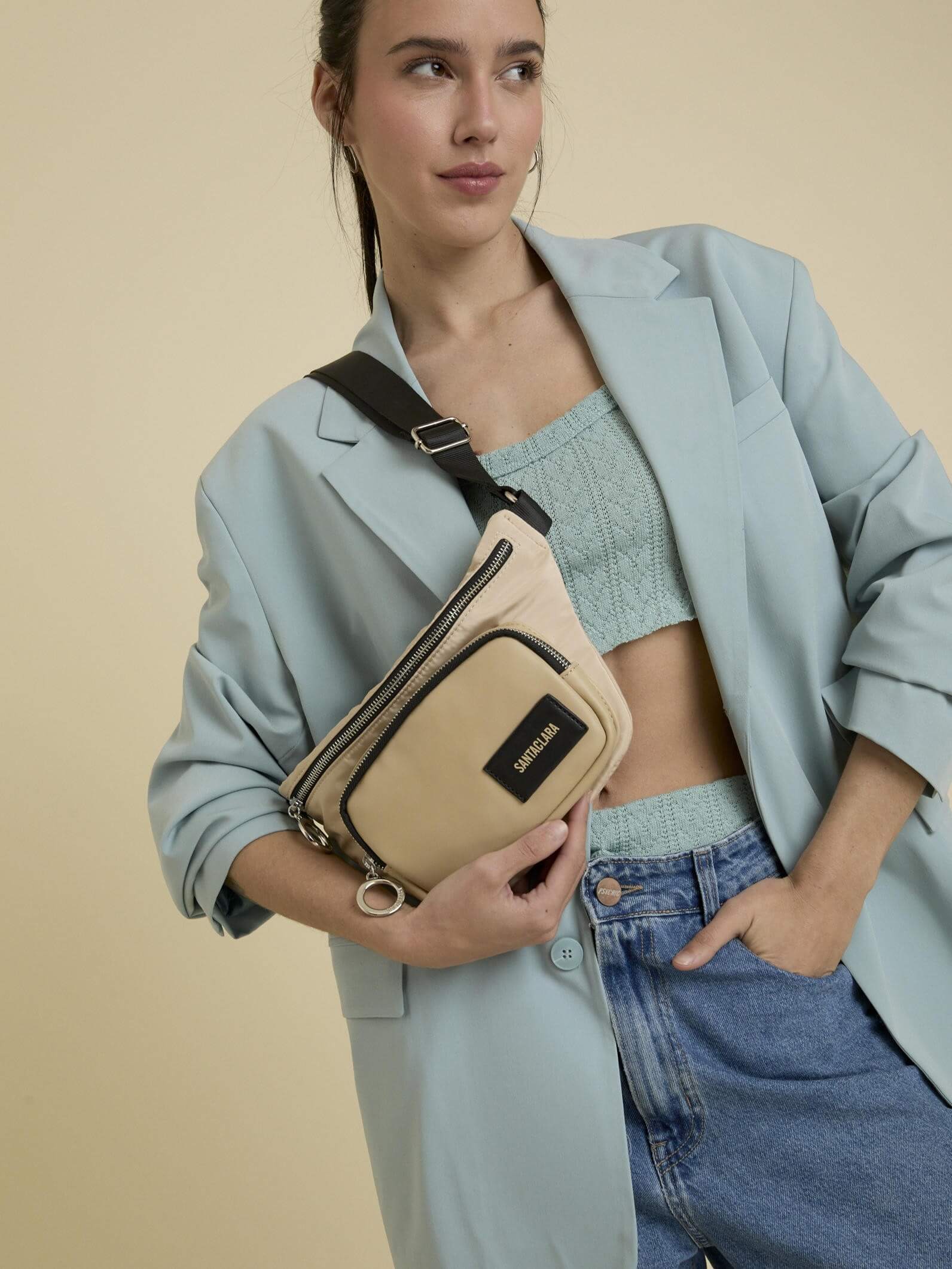 Riñonera Vidal Beige