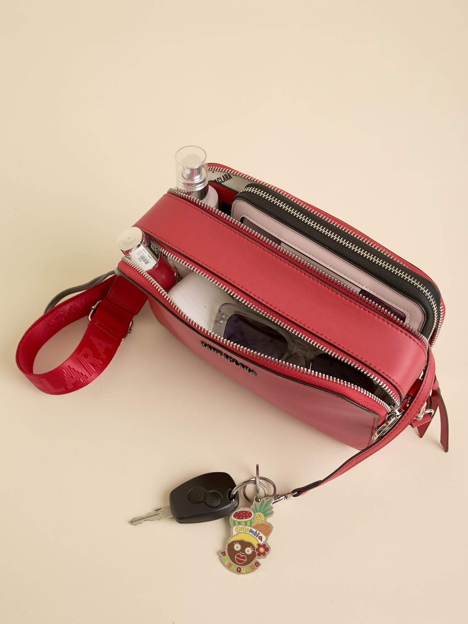 Bandolera Freya Roja Básica