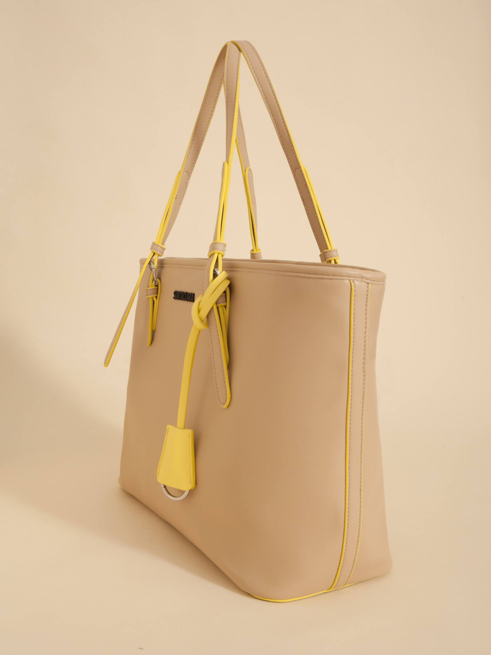 Cartera Shopper Nora Beige Porta Notebook
