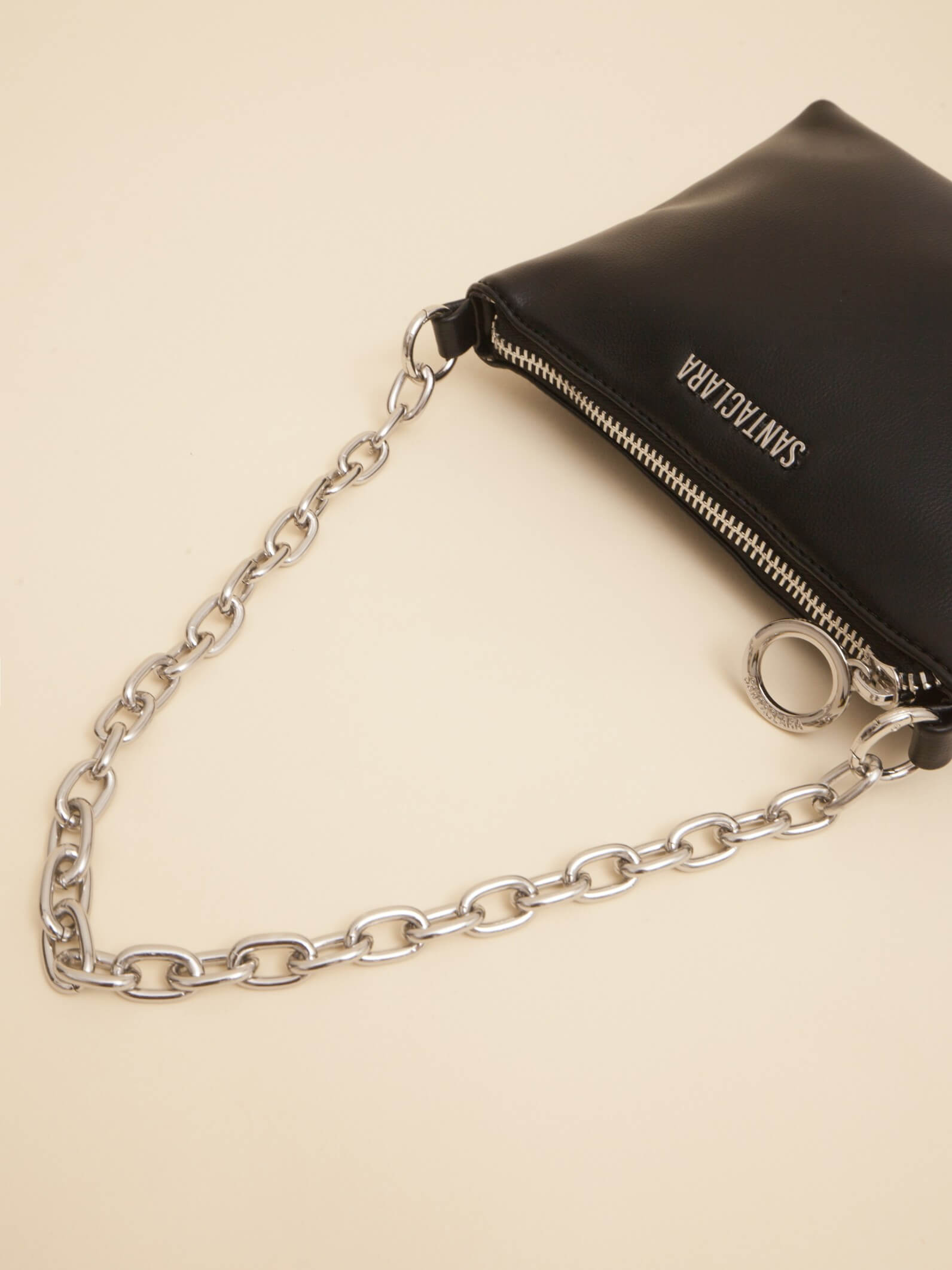 Minibag Agra Negra Con Cadena