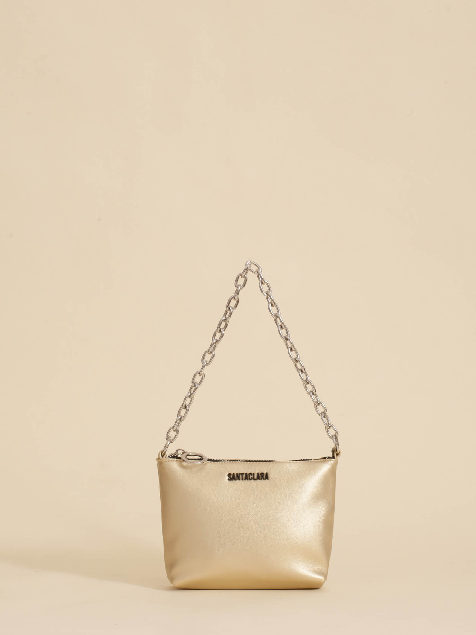 Minibag Agra Platino Con Cadena