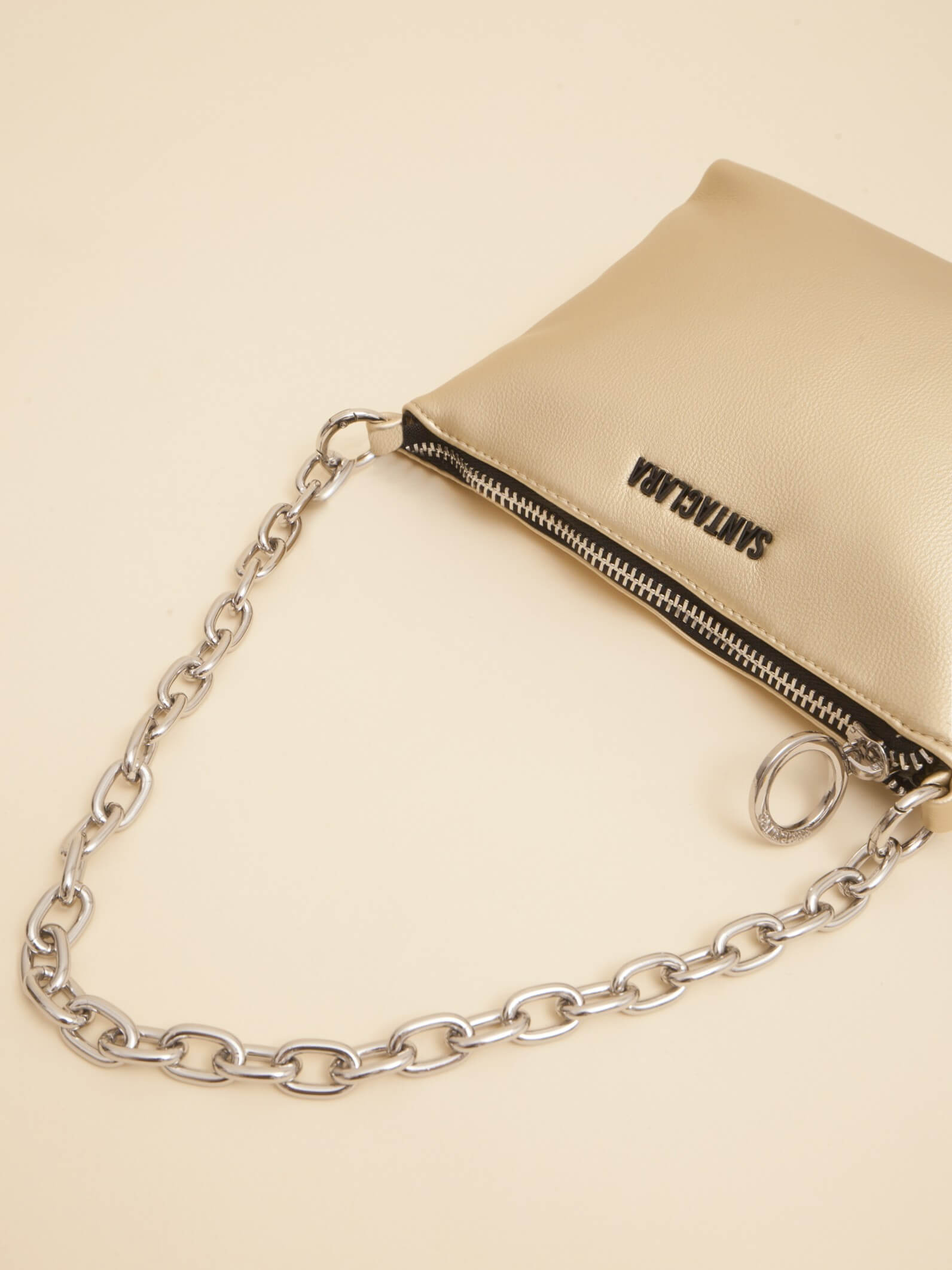 Minibag Agra Platino Con Cadena