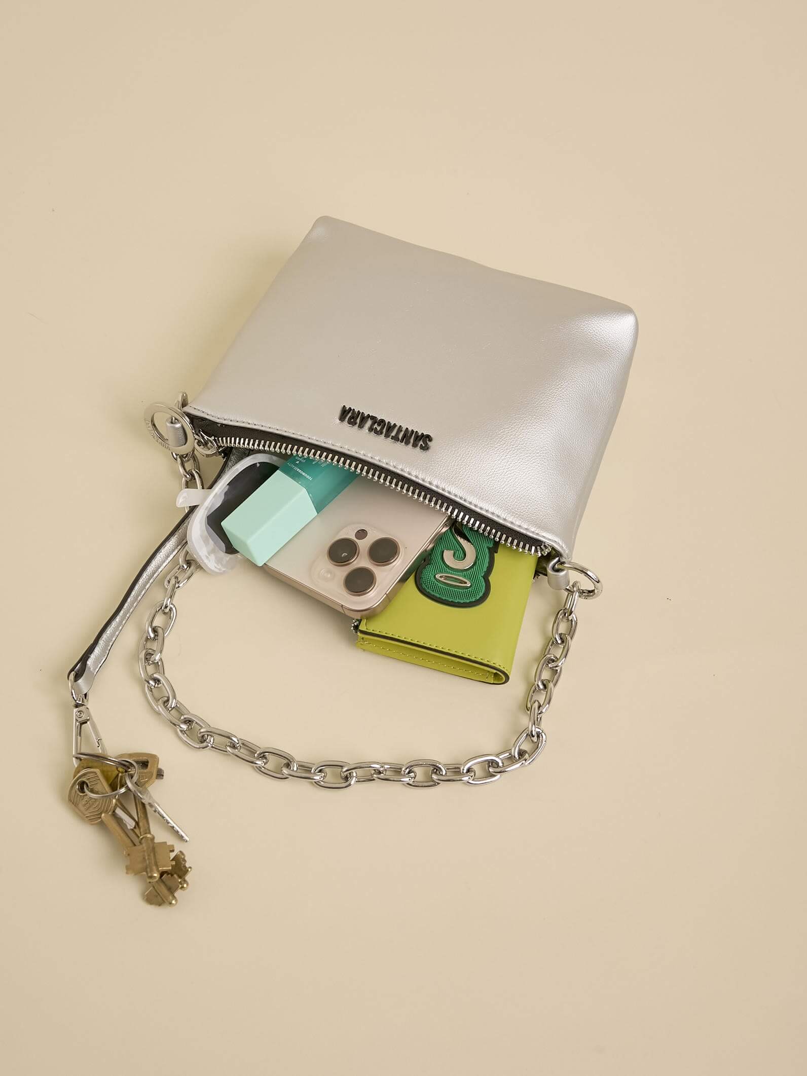 Minibag Agra Plata Con Cadena