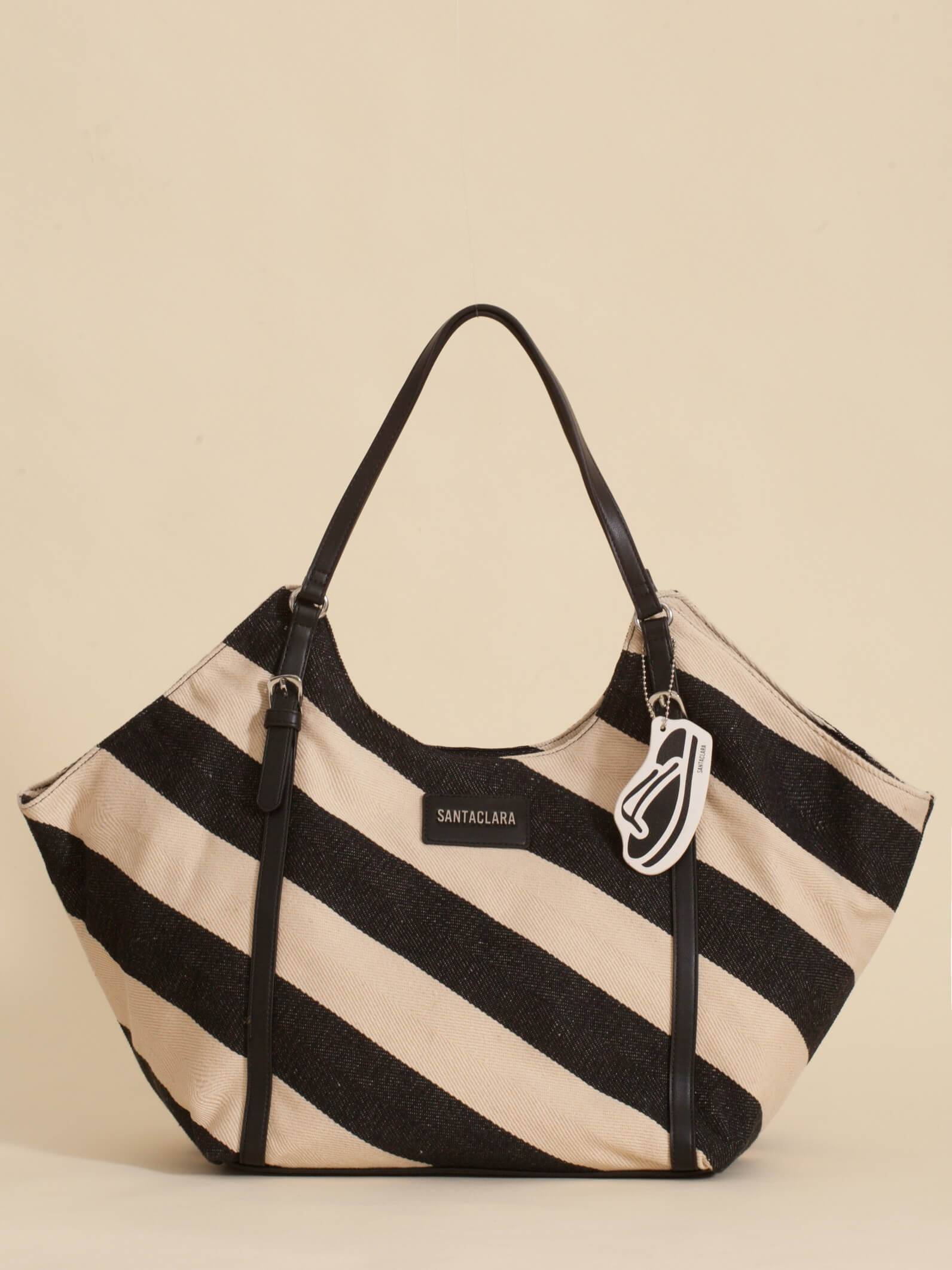 Cartera Shopper Raya Negra