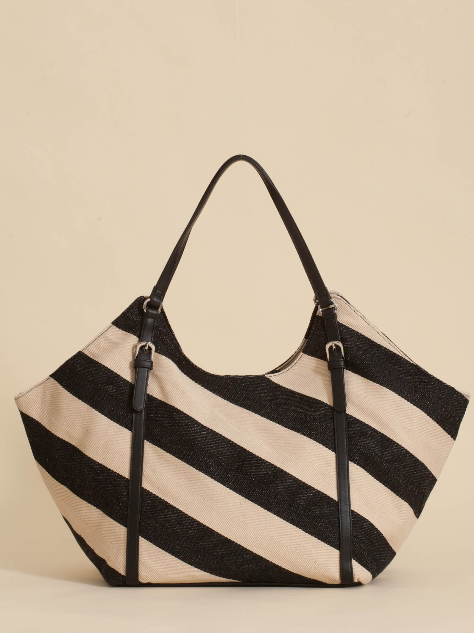 Cartera Shopper Raya Negra