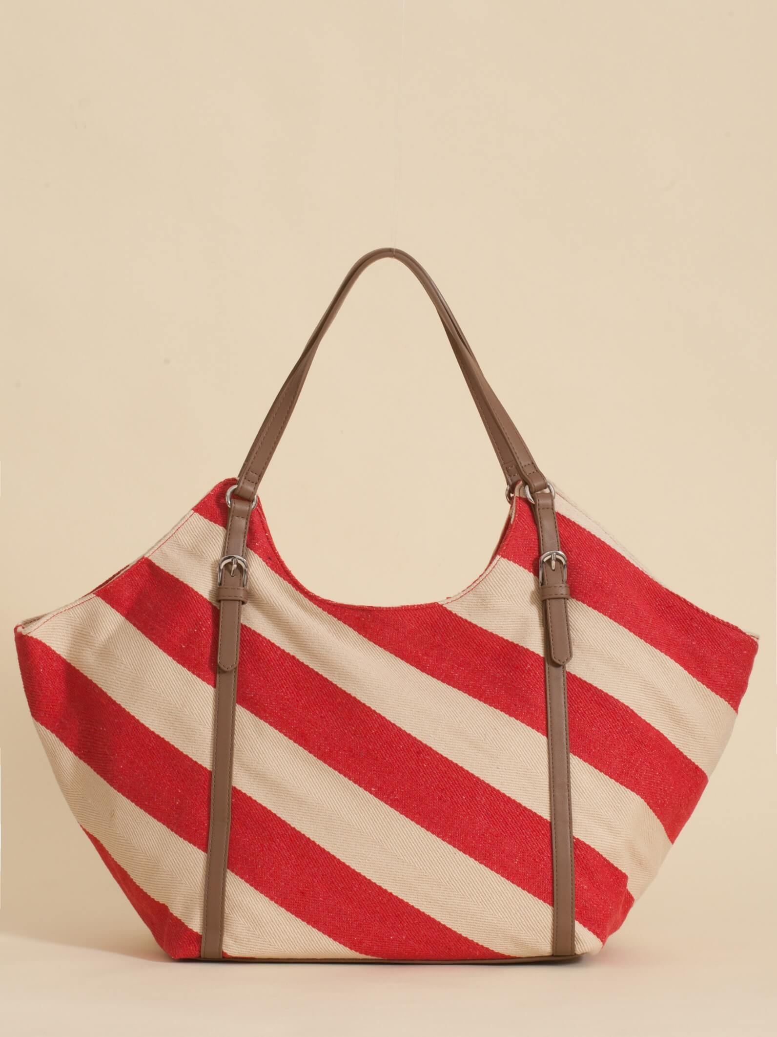 Cartera Shopper Raya Roja