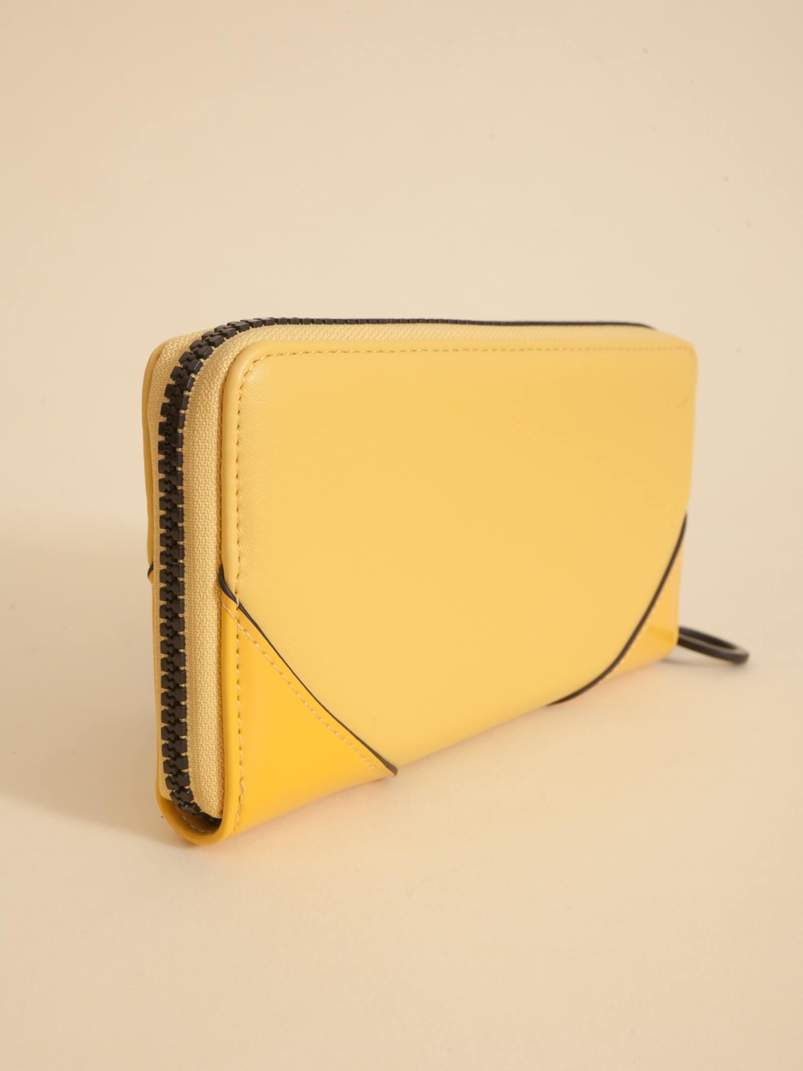 Billetera Jade  Amarilla Con Bloqueo RFID Anticloning