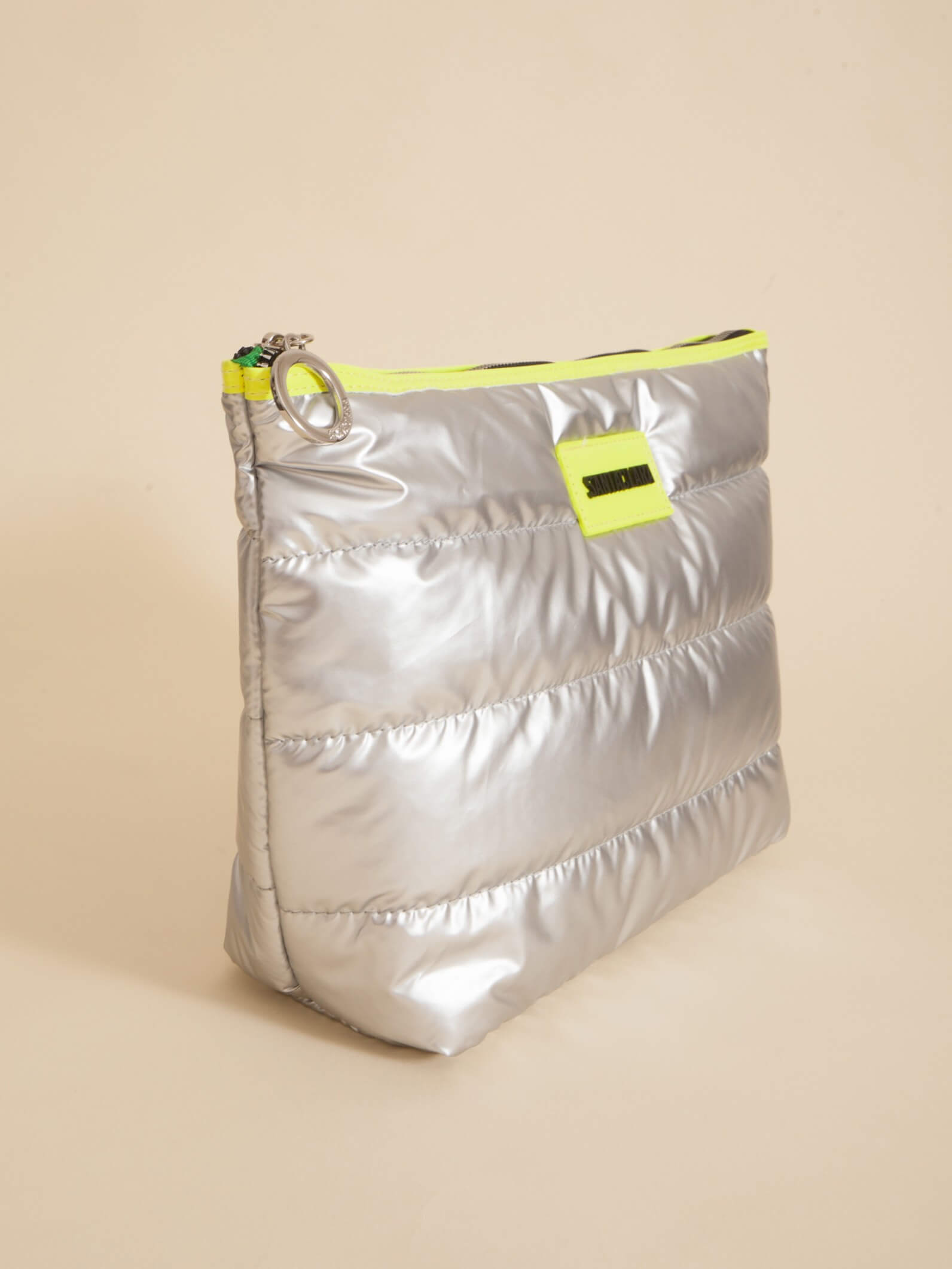 Neceser Maxi Puffer Plata