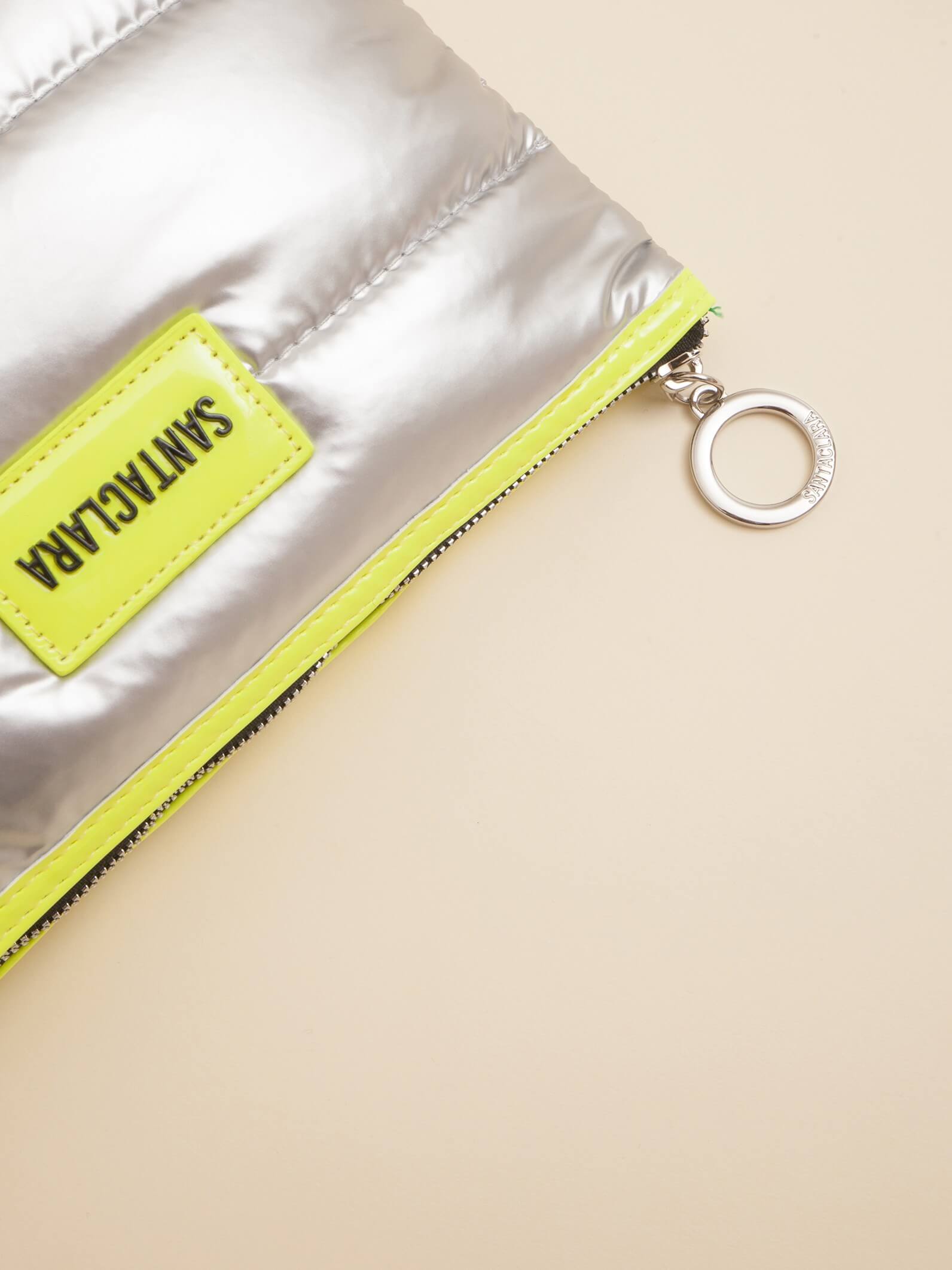 Neceser Puffer Plata