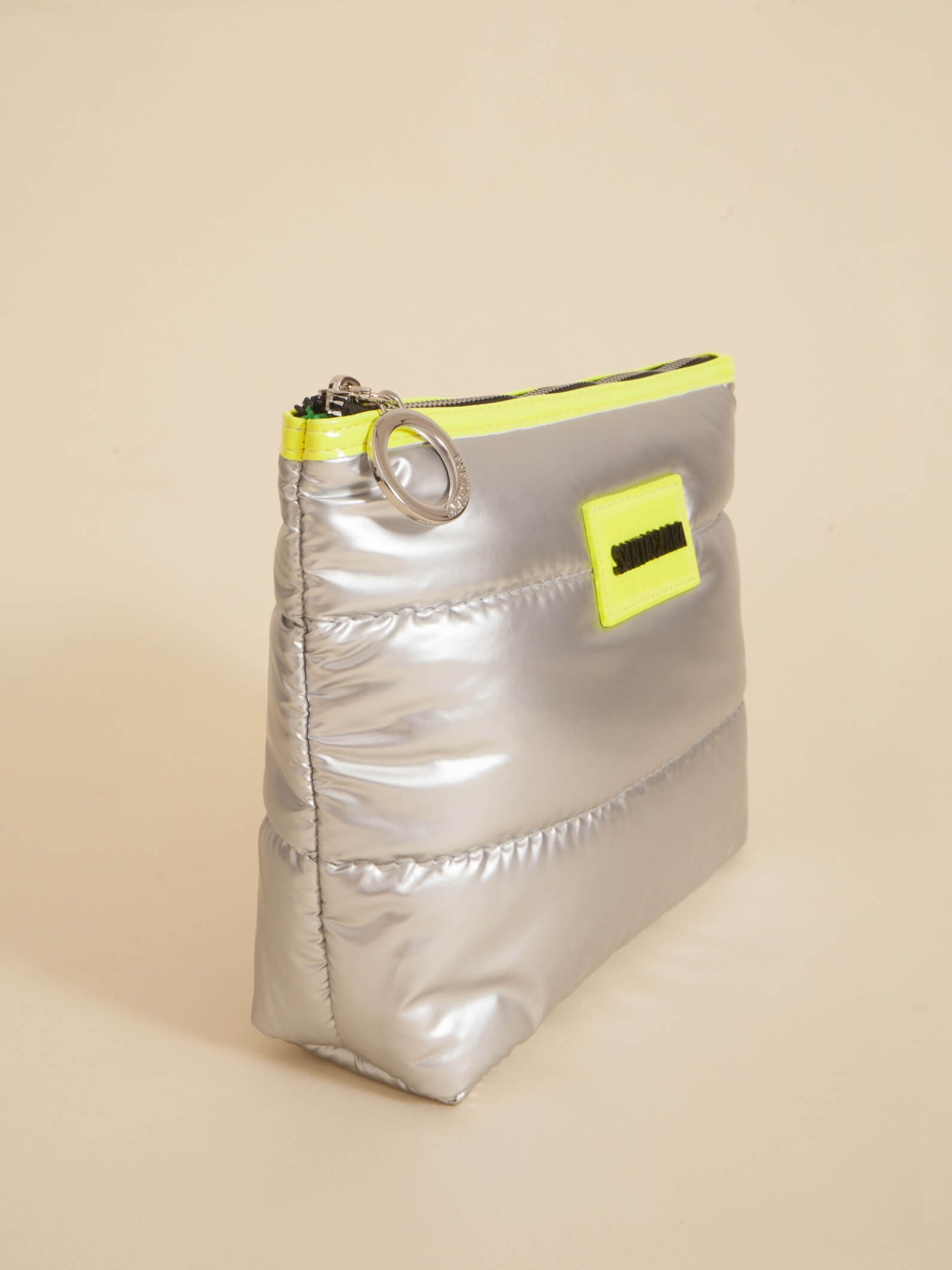 Neceser Puffer Plata