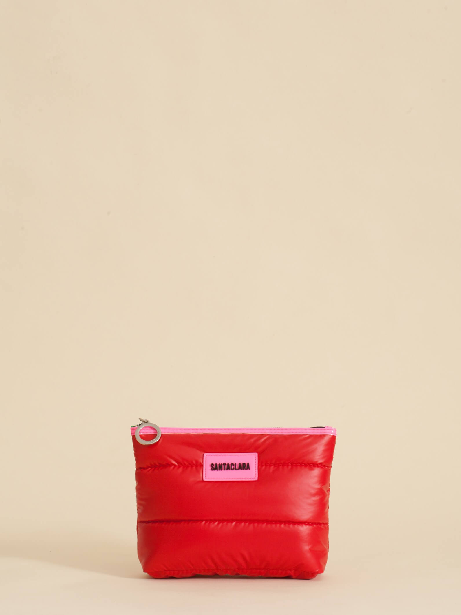 Neceser Puffer Rojo Impermeable