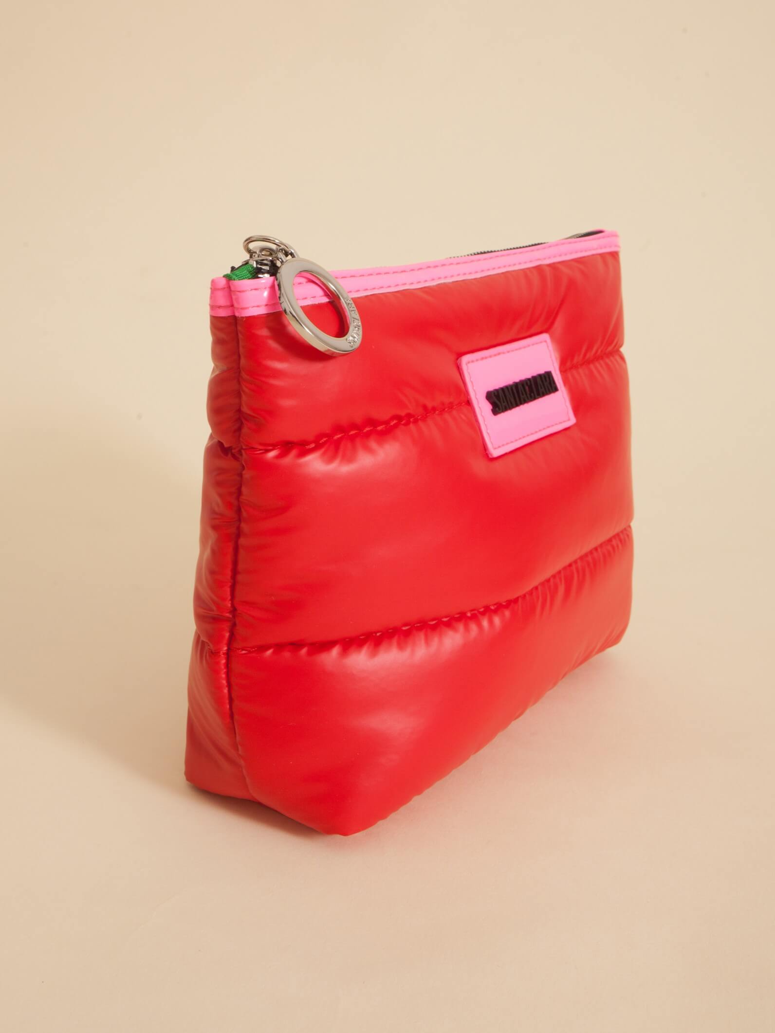 Neceser Puffer Rojo Impermeable