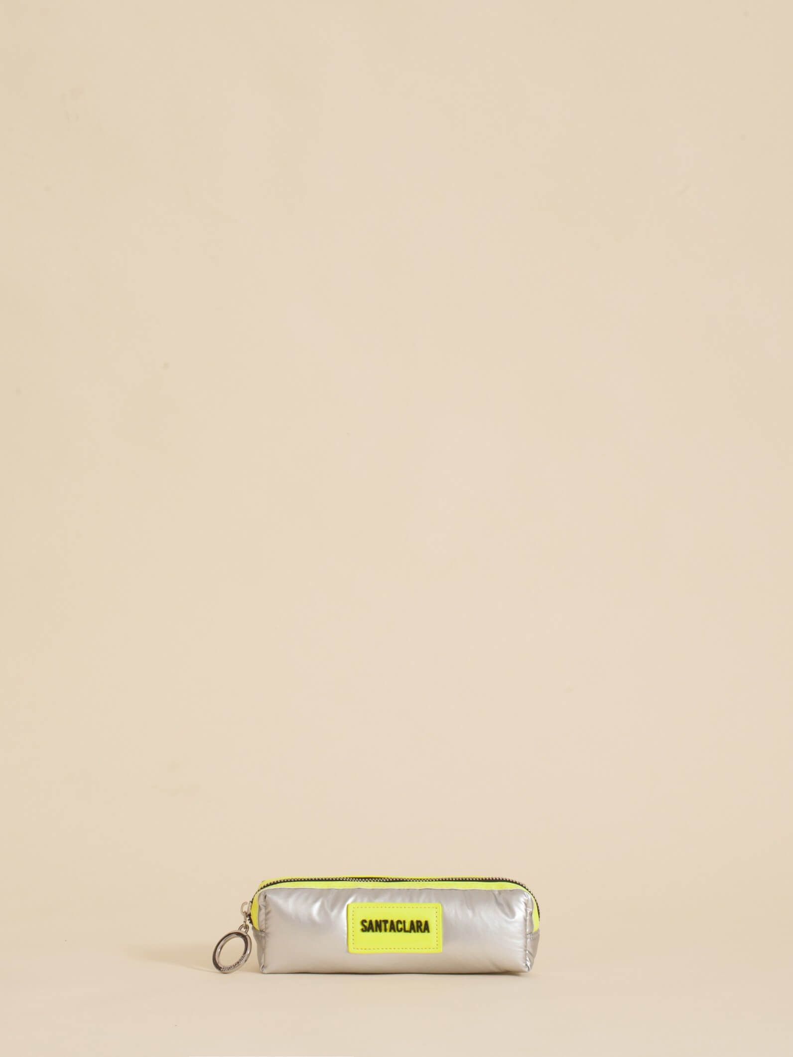 Neceser Cartuchera Puffer Plata