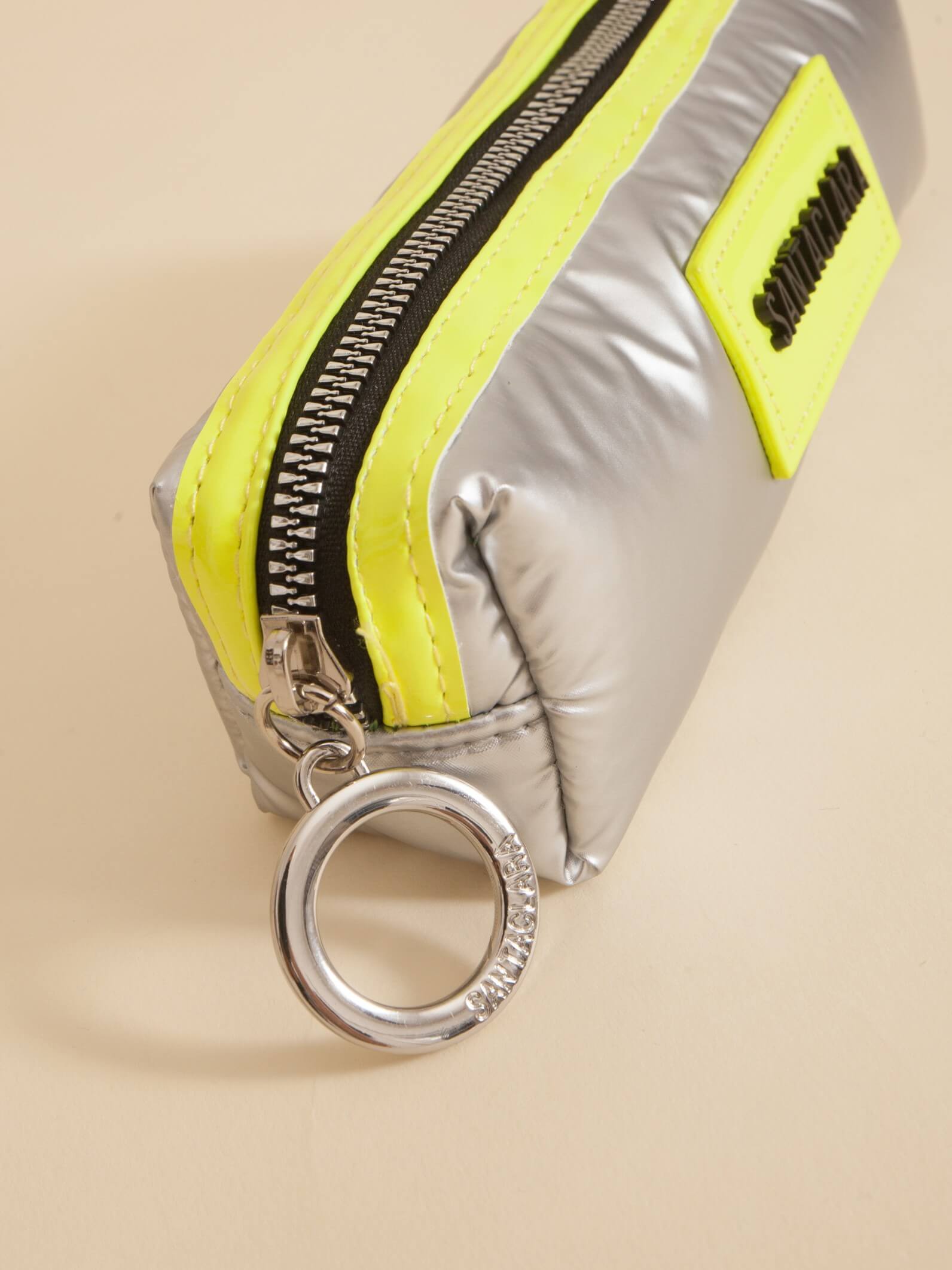 Neceser Cartuchera Puffer Plata