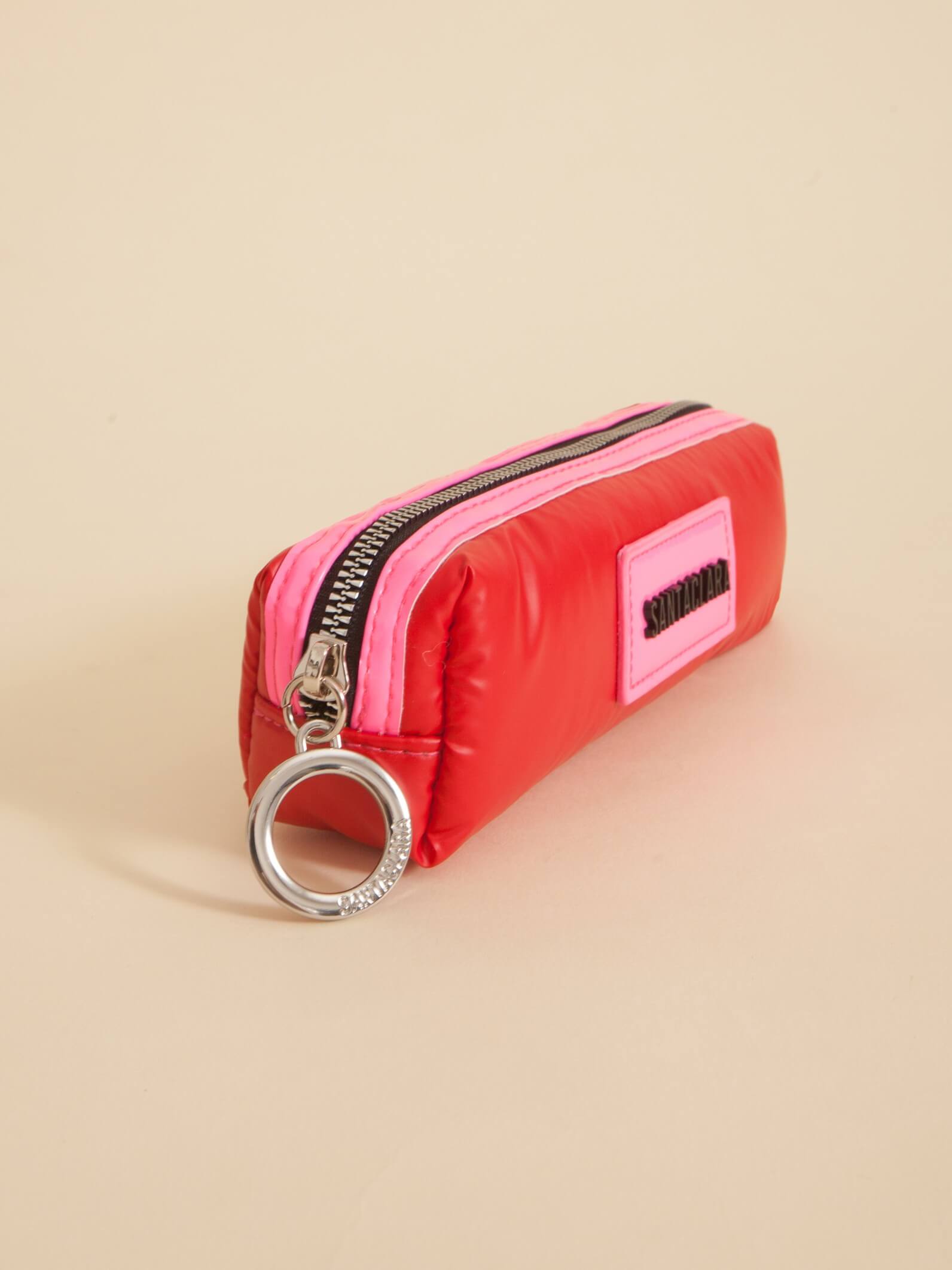 Neceser Cartuchera Puffer Rojo