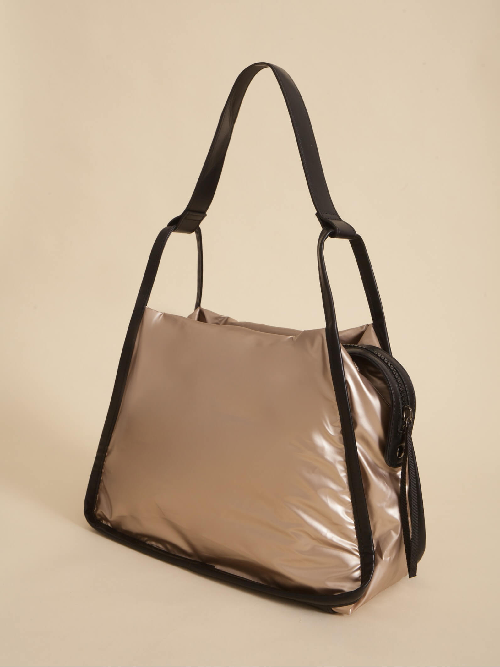 Cartera Nacar Platino Puffer