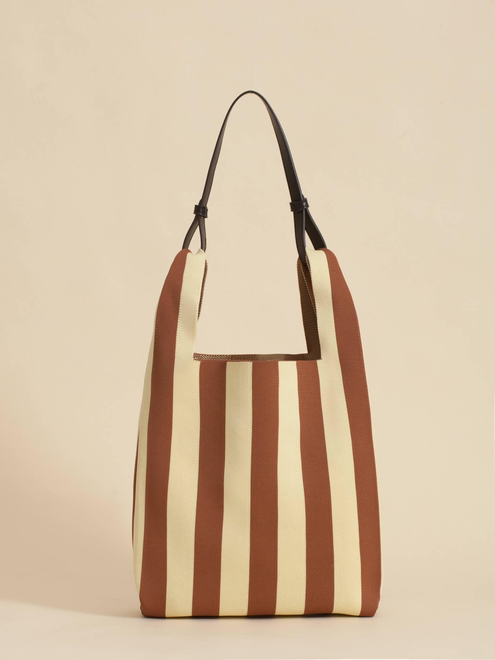 Tote Bag Tejida Stripes Amarillo