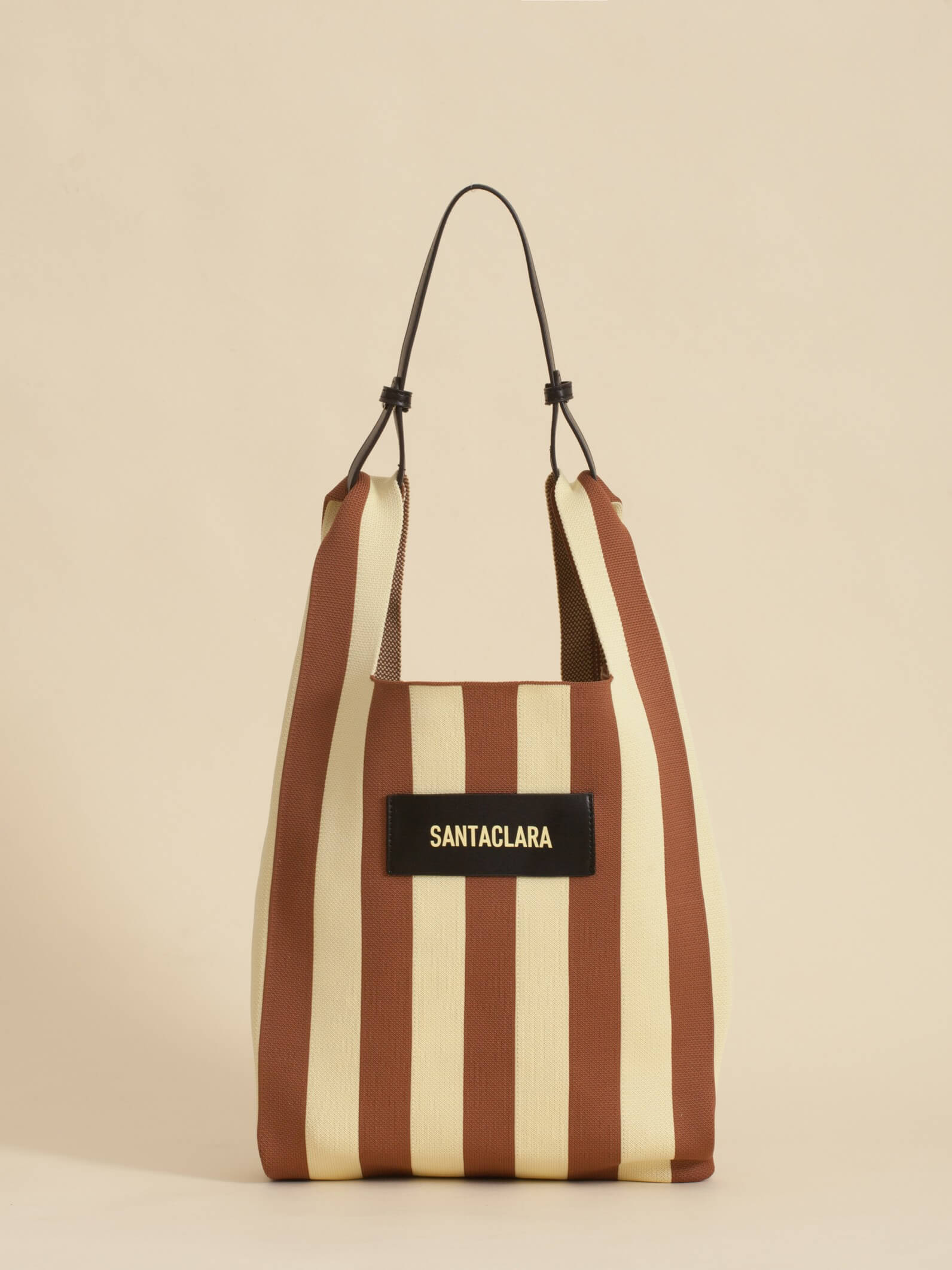 Tote Bag Tejida Stripes Amarillo