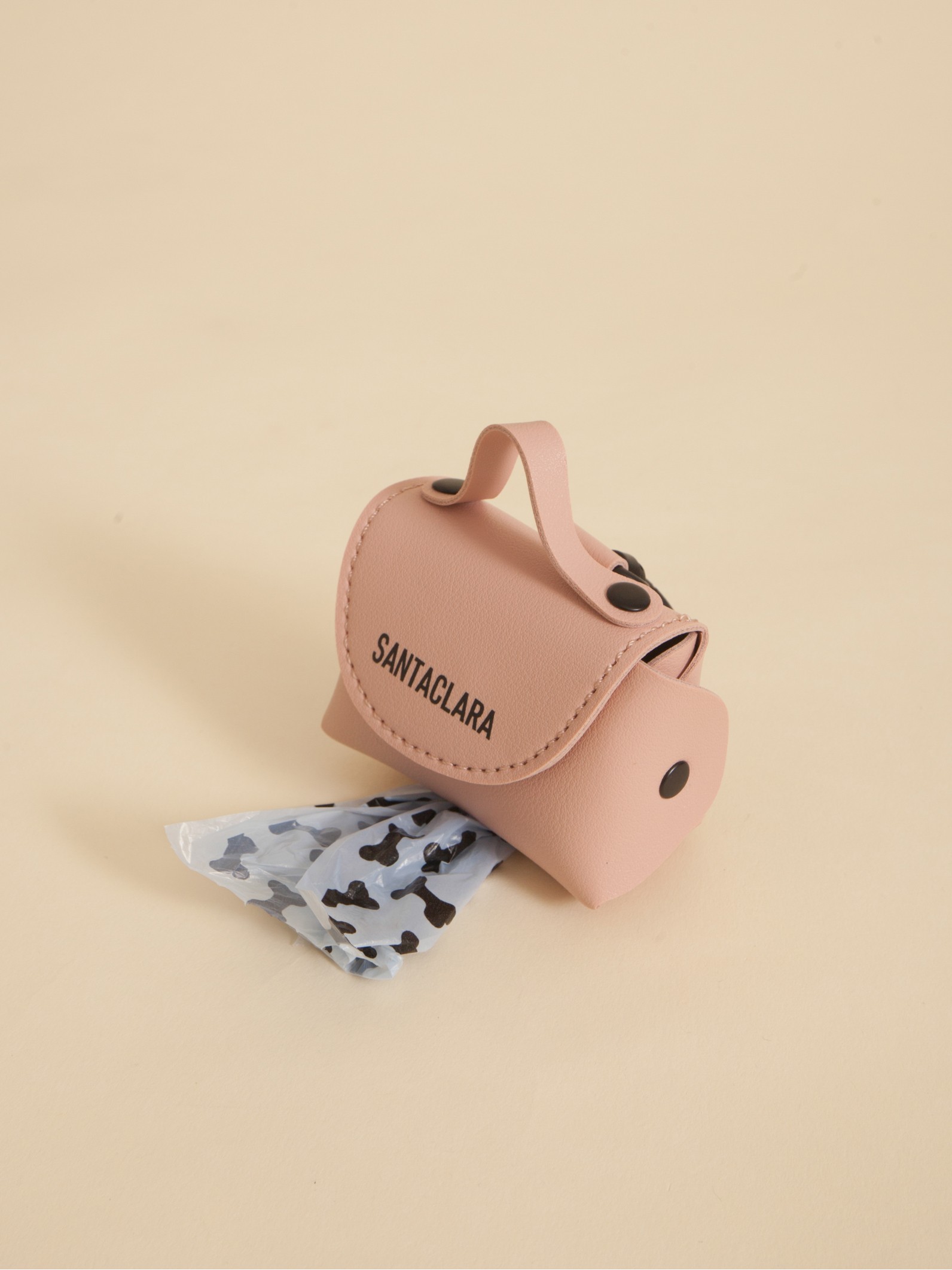 Poop Bag Huella Rosa Para Mascotas