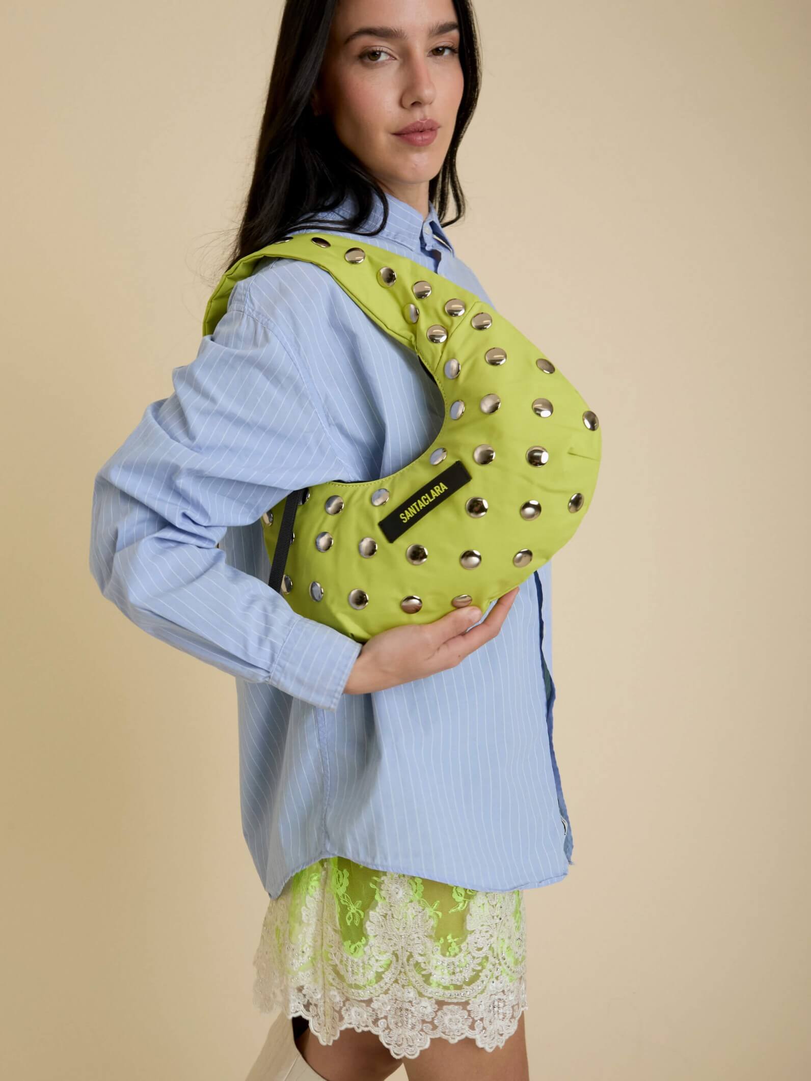 Minibag Magui Lima Con Tachas