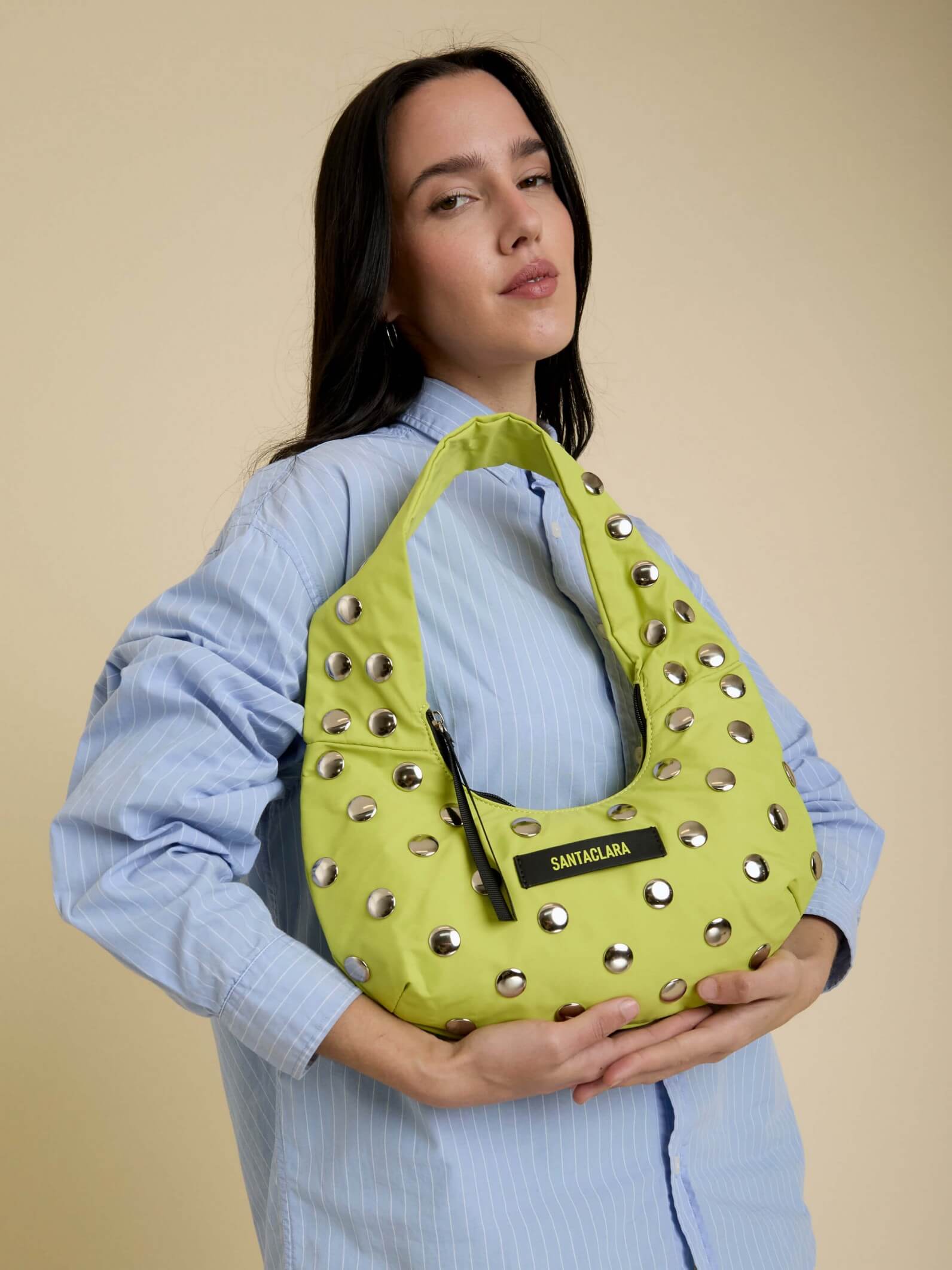 Minibag Magui Lima Con Tachas