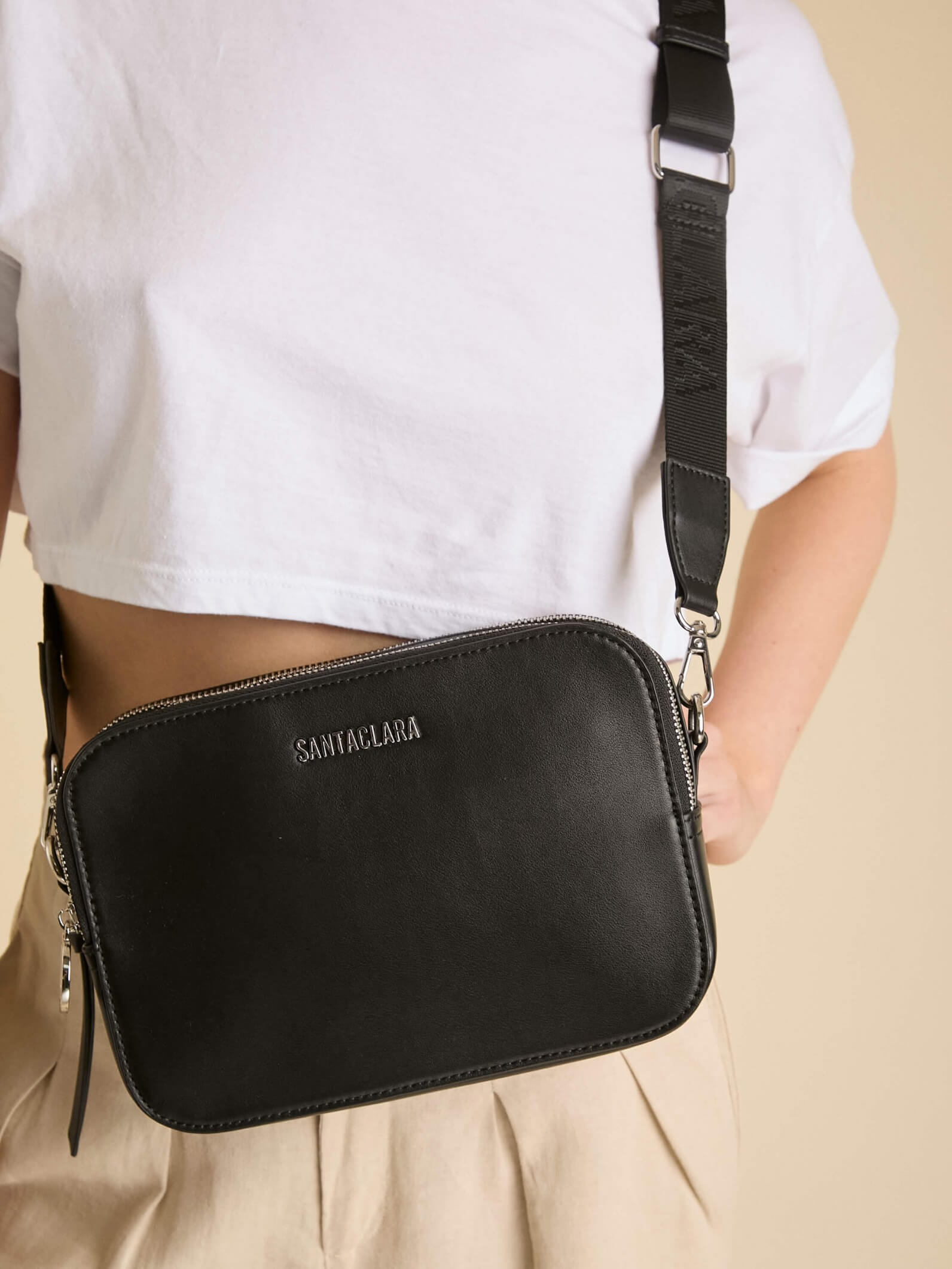 Bandolera Freya Negra Básica