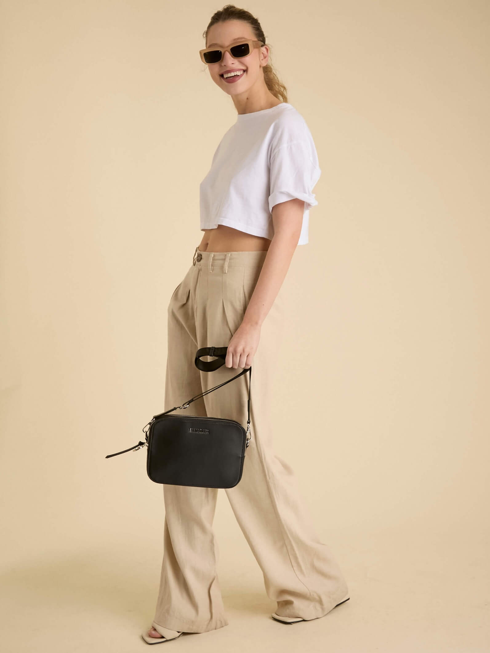 Bandolera Freya Negra Básica