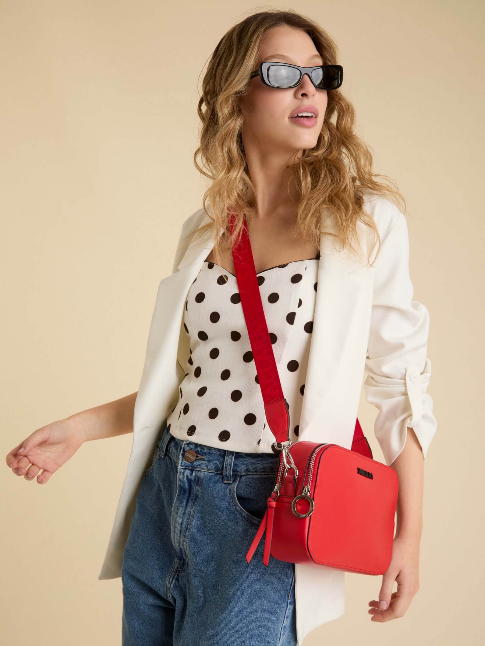 Bandolera Freya Roja Básica