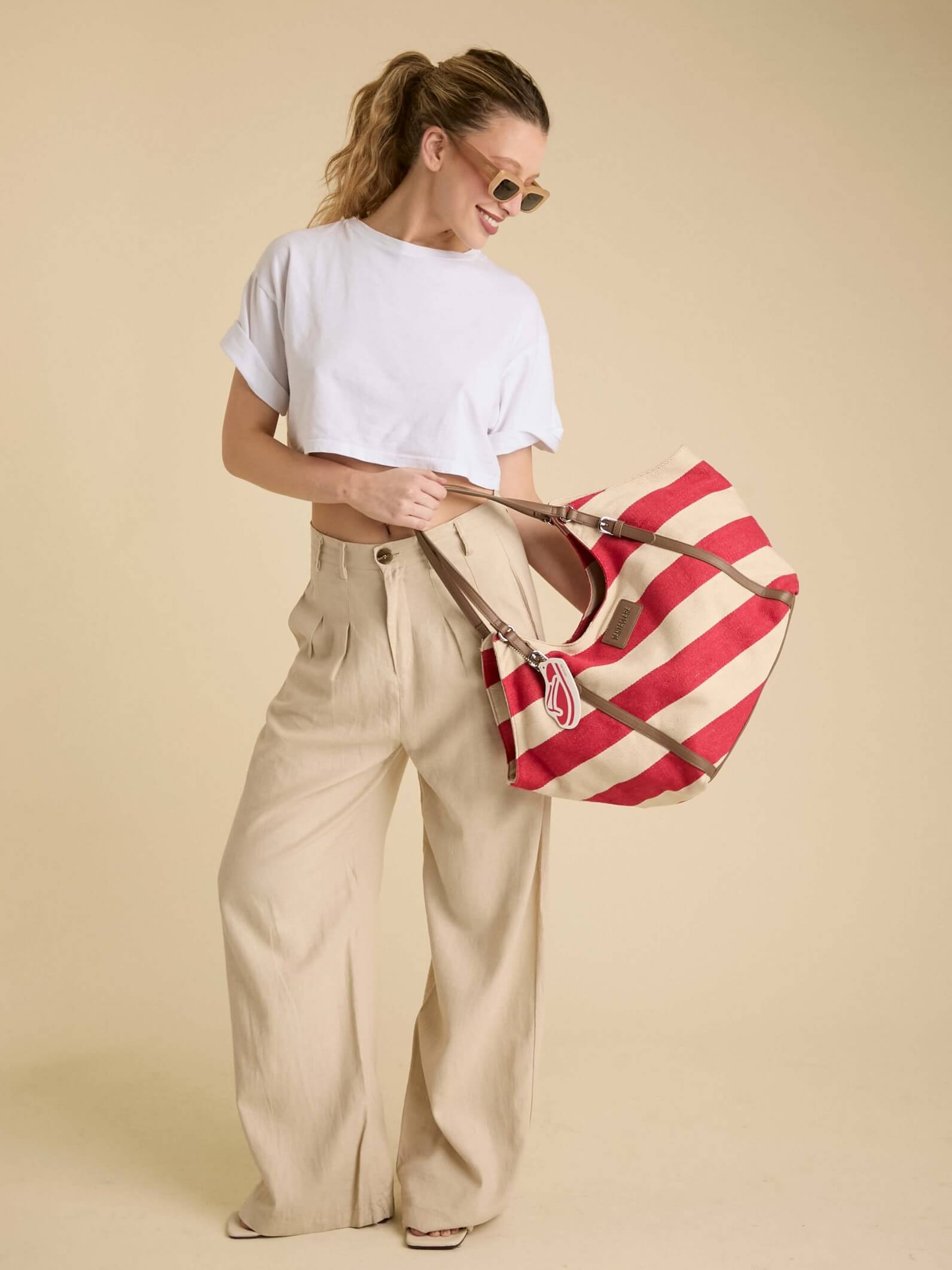 Cartera Shopper Raya Roja