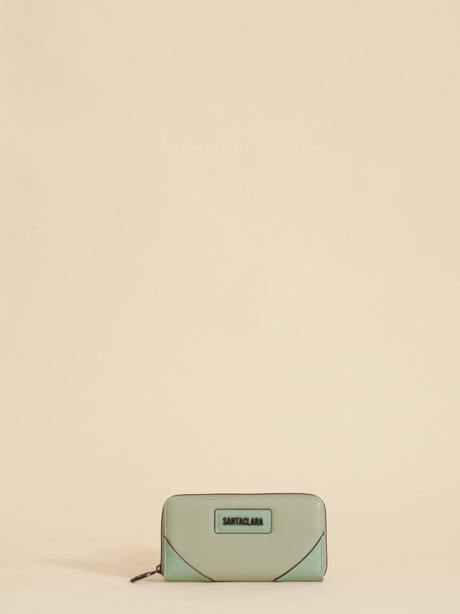 Billetera Jade  Menta Con Bloqueo RFID Anticloning