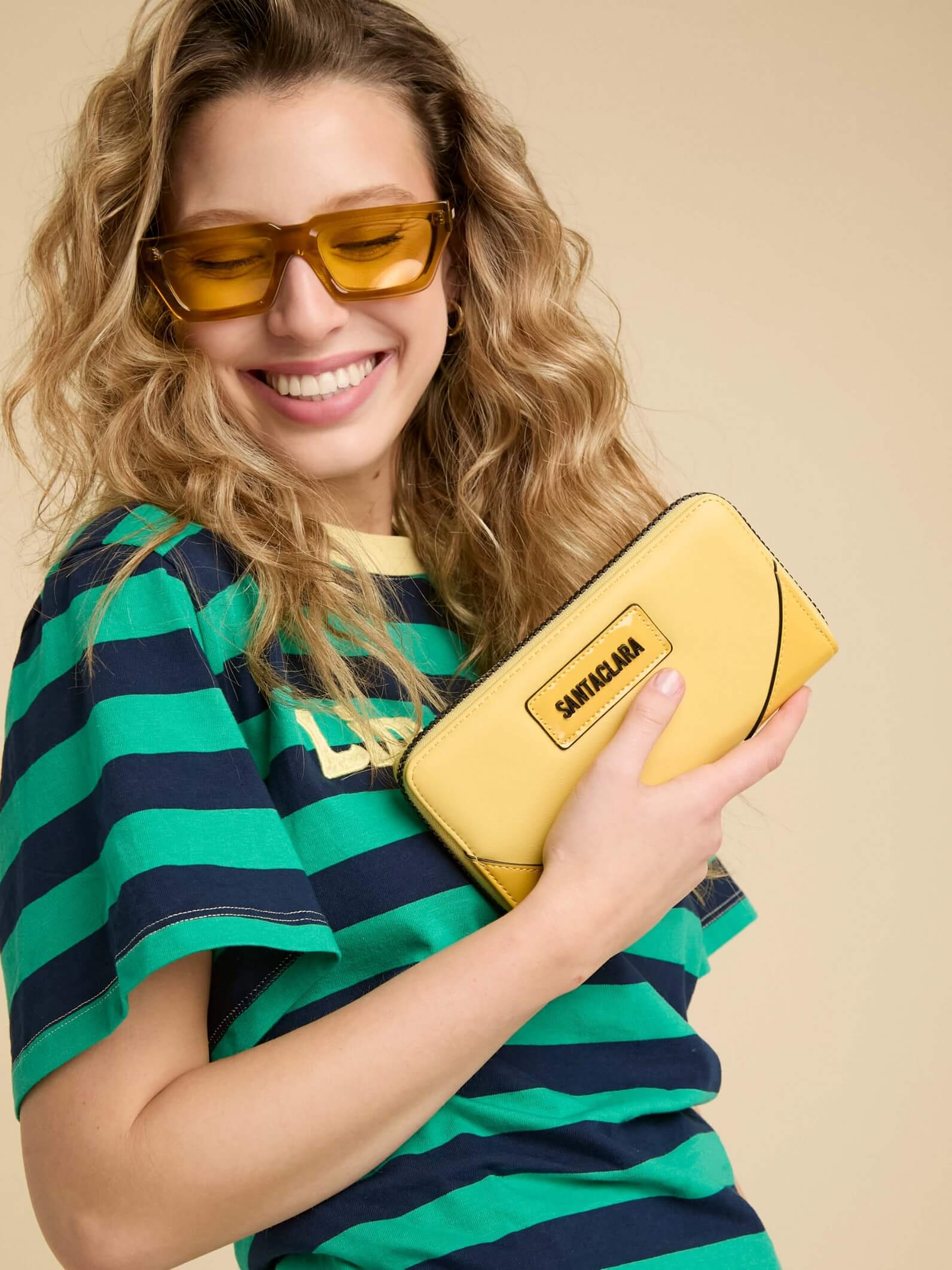 Billetera Jade  Amarilla Con Bloqueo RFID Anticloning