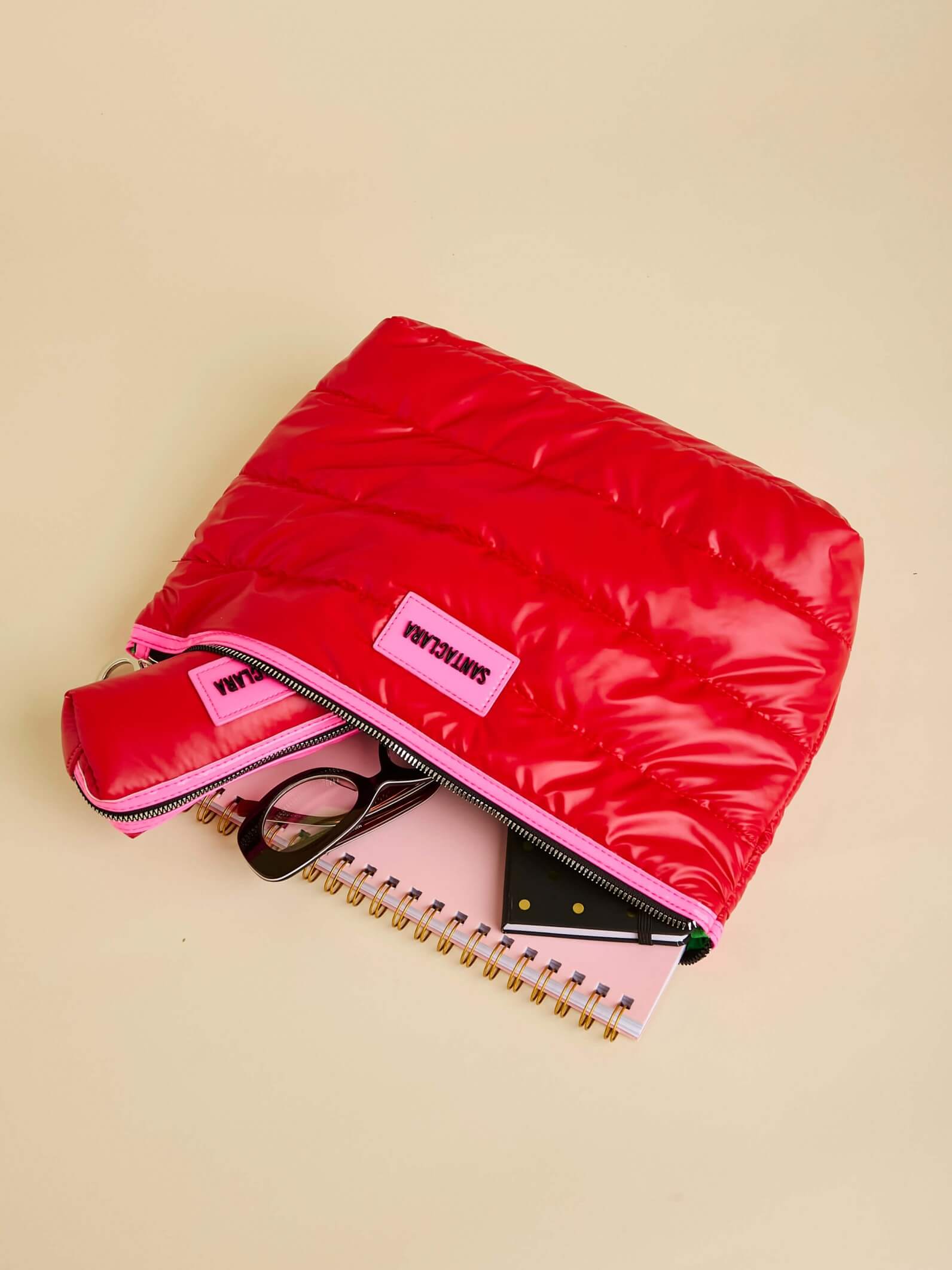 Neceser Maxi Puffer Rojo