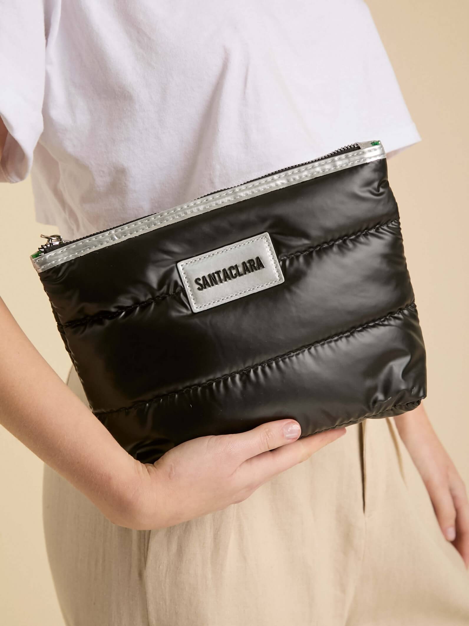 Neceser Puffer Negro